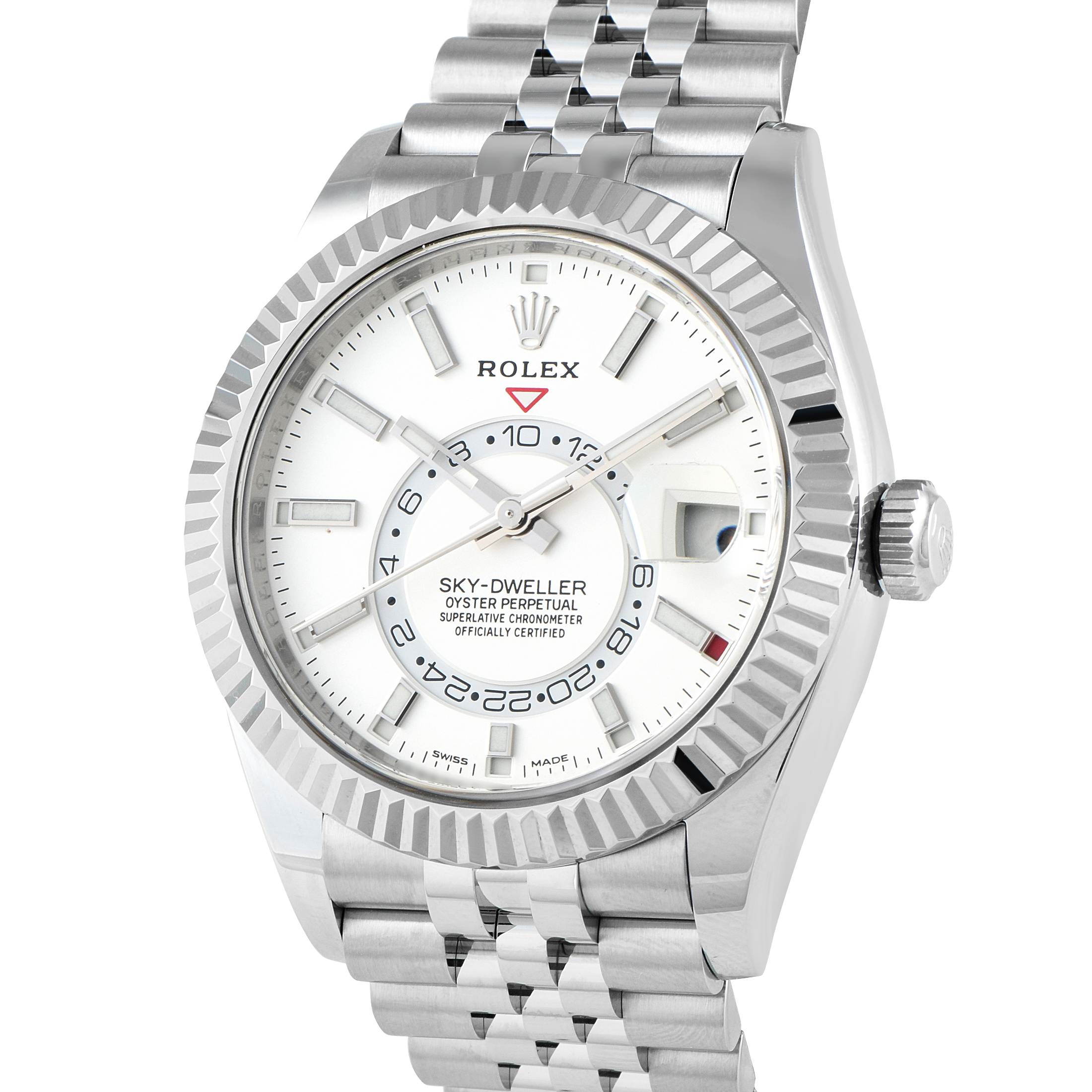 Rolex Sky-Dweller White Dial Steel Jubilee Watch 326934 - Image 2