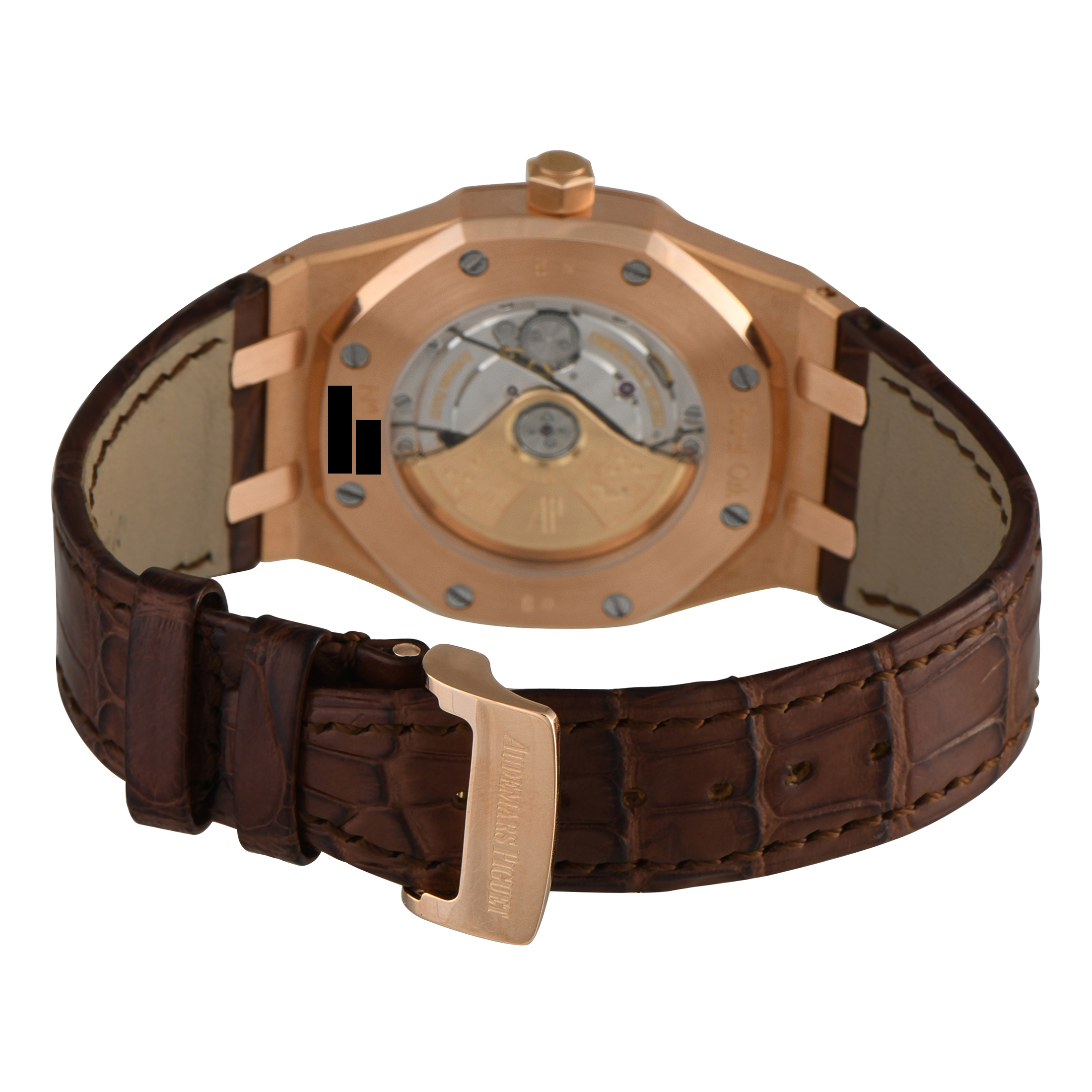 Audemars Piguet Royal Oak White Dial Rose Gold Watch 15300or - Image 4