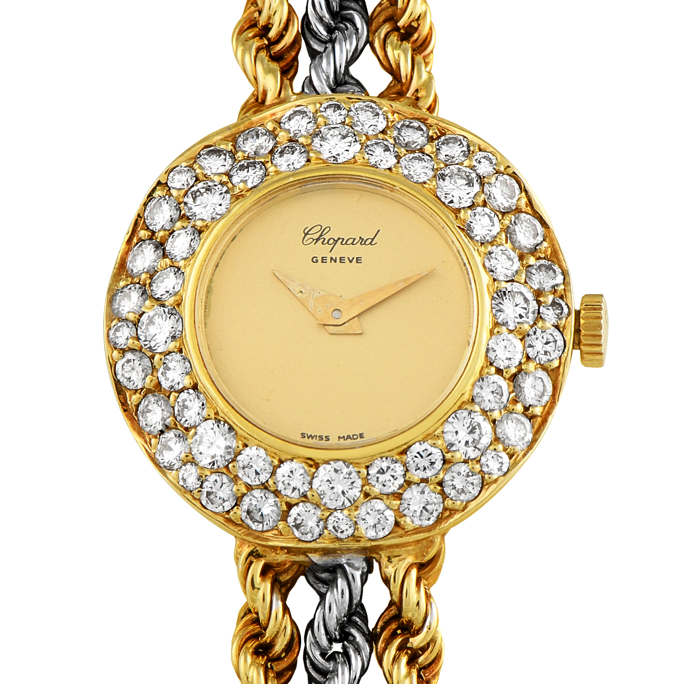 Chopard 1.50ct Diamond Yellow Gold Ladies Watch