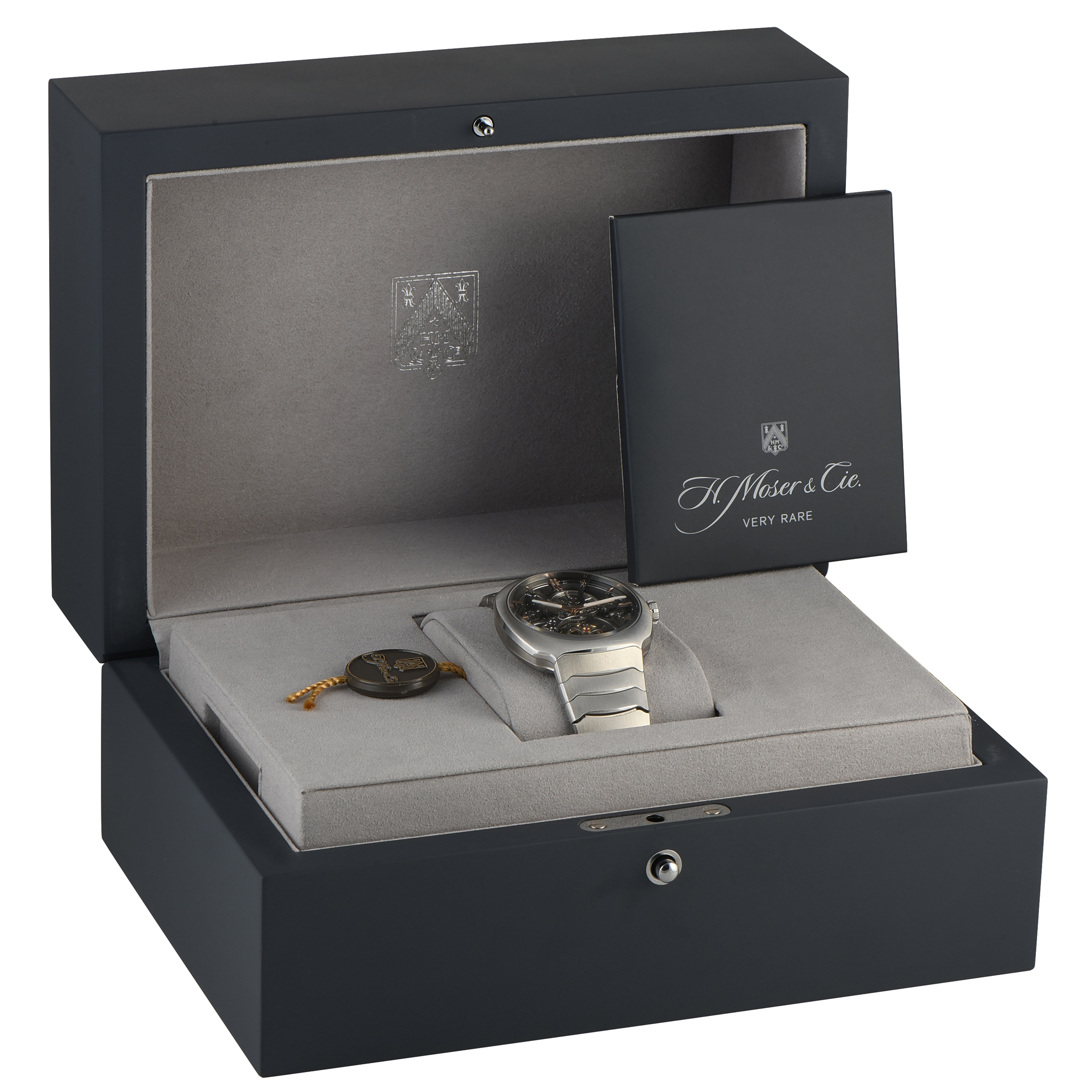 H. Moser & Cie Streamliner Tourbillon Skeleton Steel Watch 6814-1200 - Image 5