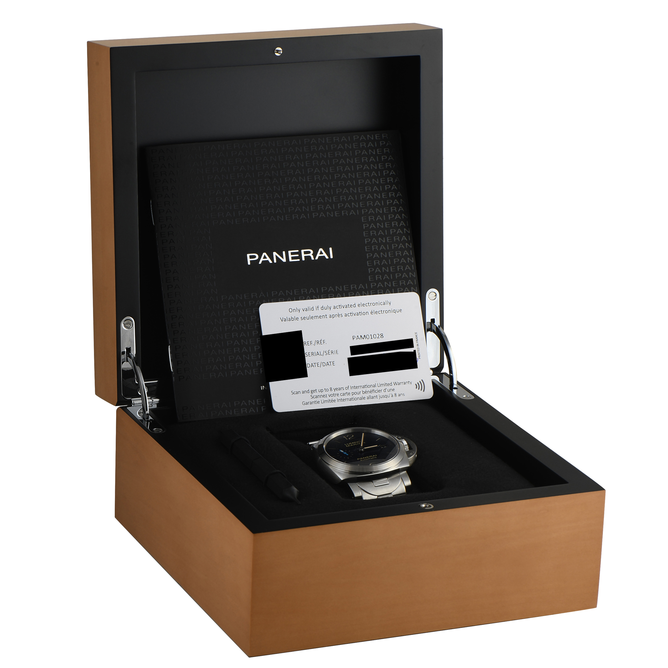 Officine Panerai Luminor Marina Blue Dial Steel Watch PAM01028 - Image 5