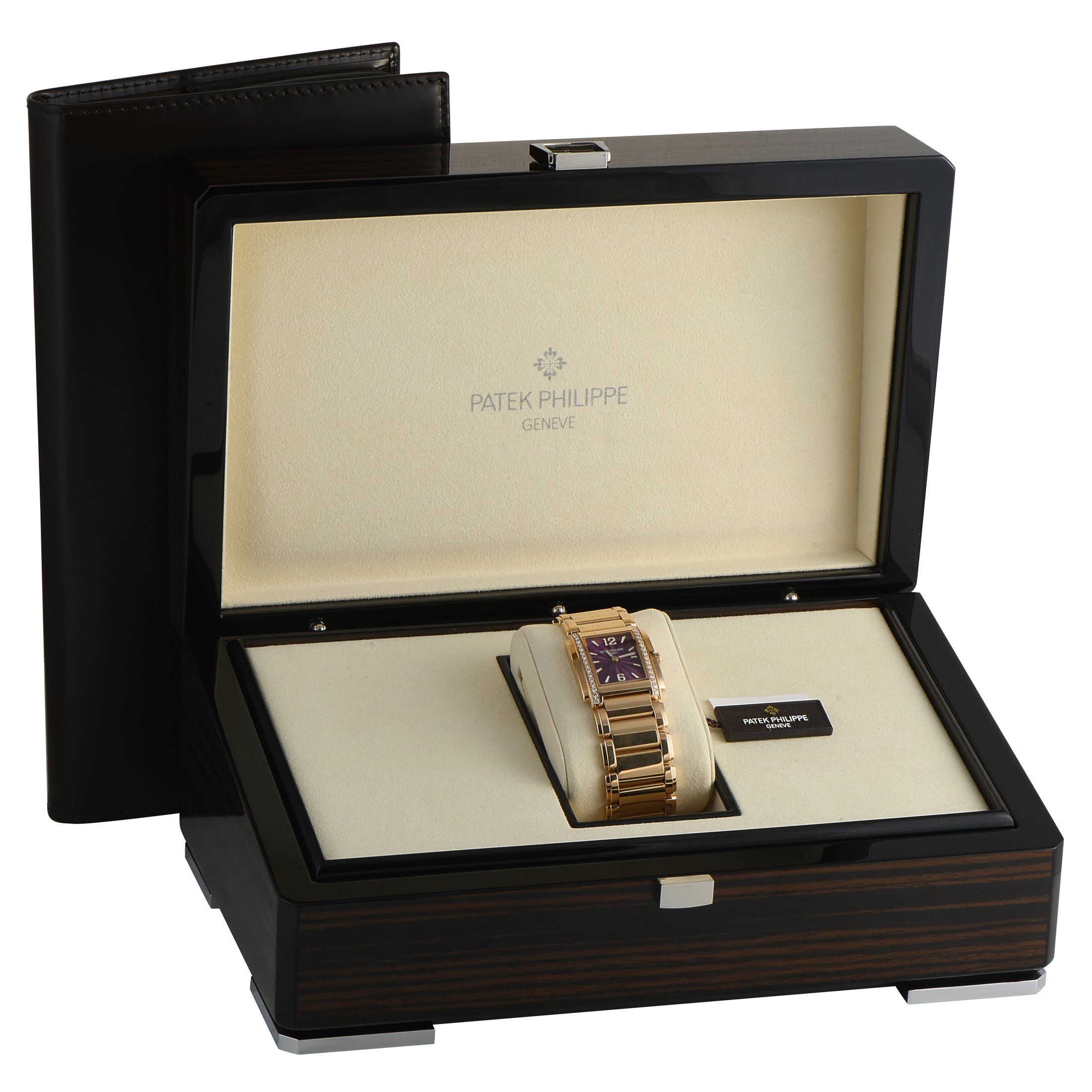Patek Philippe Twenty~4 Diamond and Rose Gold Quartz Watch 4910-1201R-010 - Image 5
