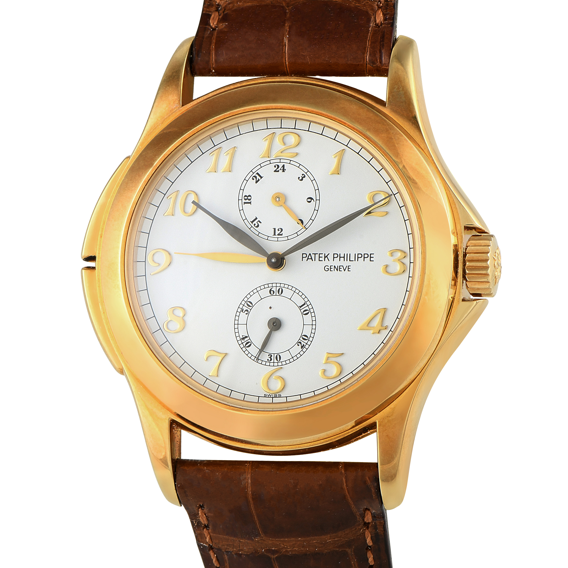 Patek Philippe Calatrava Travel Time Yellow Gold Watch 5134J-001 - Image 2