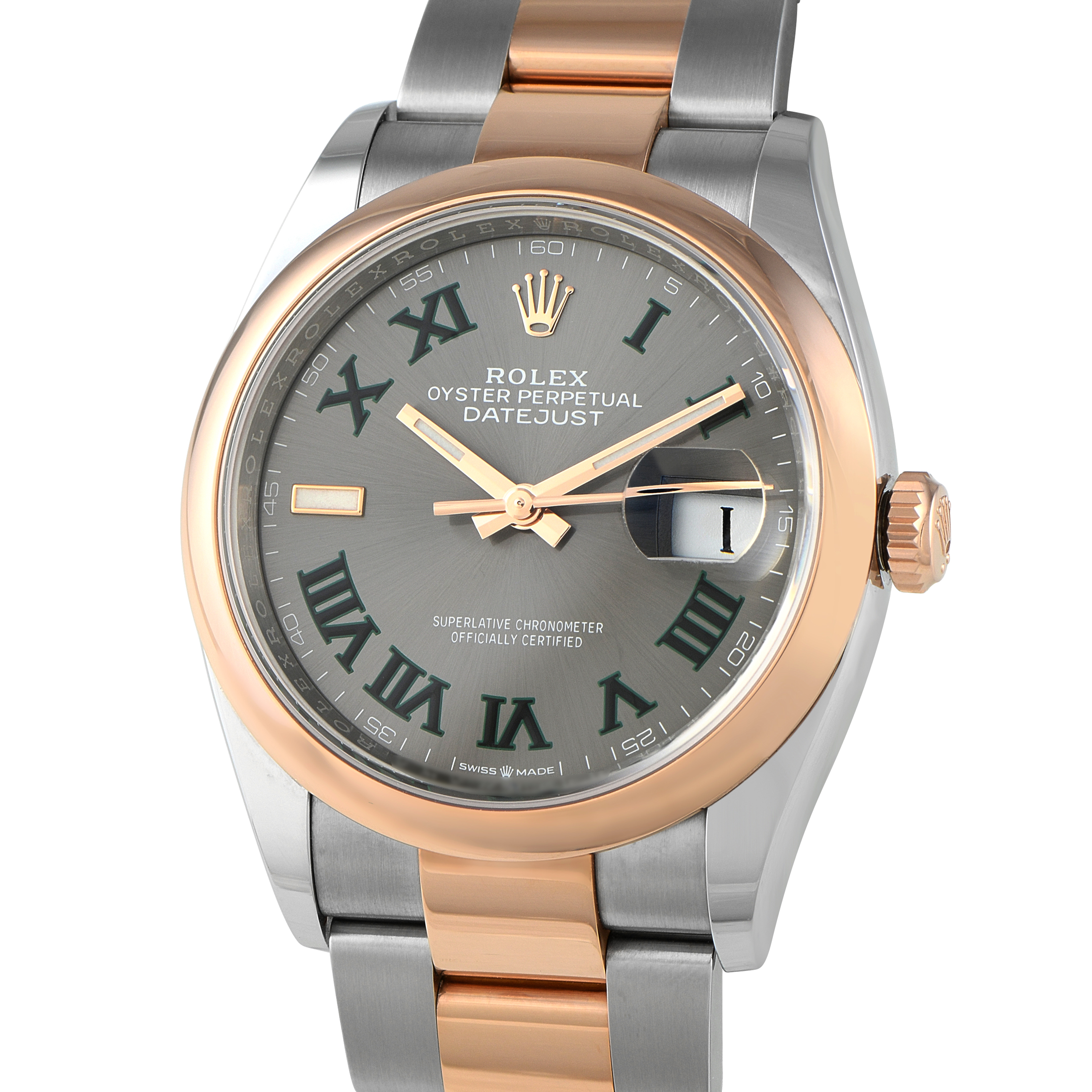 Rolex Datejust 36 Wimbledon Dial Two-Tone Oyster Watch 126201 - Image 2