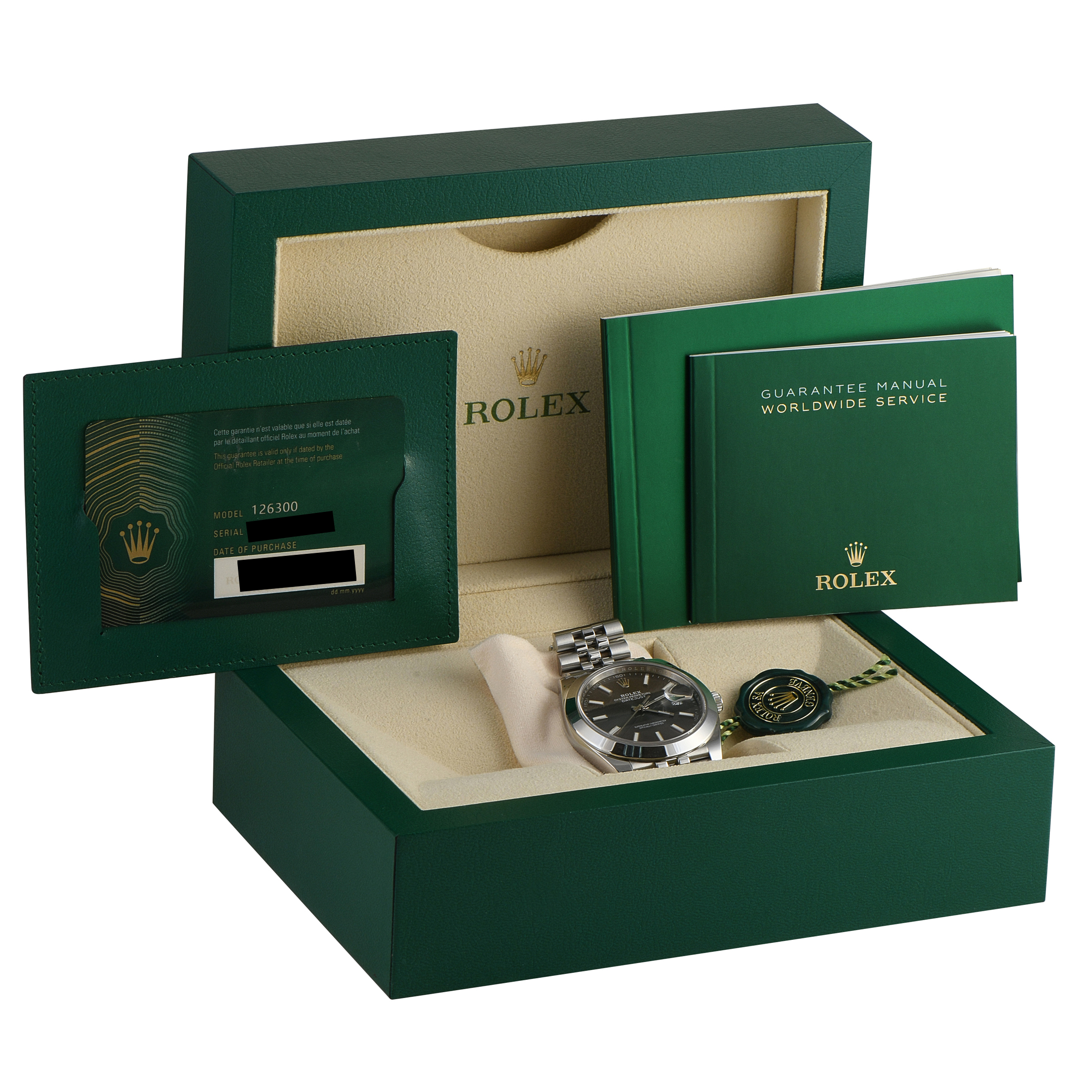 Rolex Datejust 41 Slate Dial Steel Jubilee Watch 126300 - Image 5