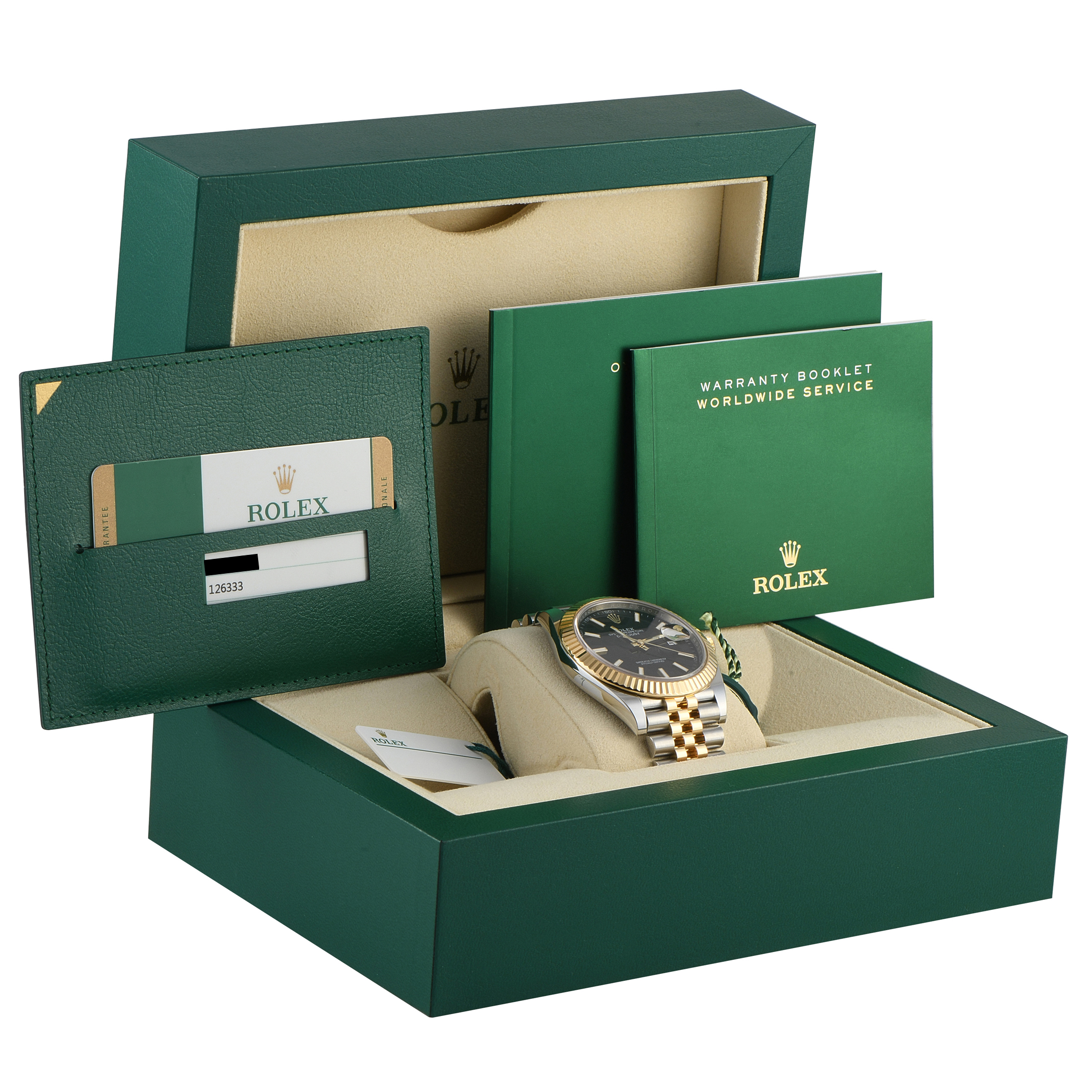 Rolex Datejust 41 Black Dial Two-Tone Jubilee Watch 126333 - Image 5