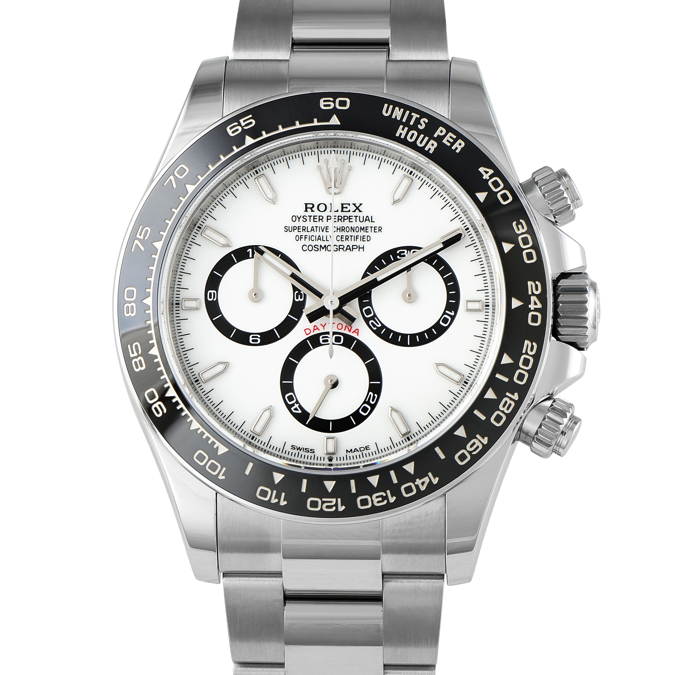 Rolex Daytona White Dial Steel Watch 126500LN
