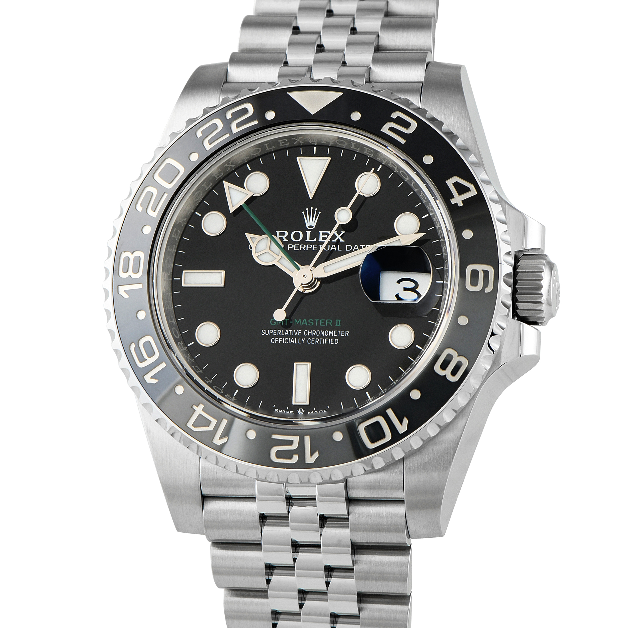 Rolex GMT-Master II Bruce Wayne Steel Jubilee Watch 126710GRNR - Image 2
