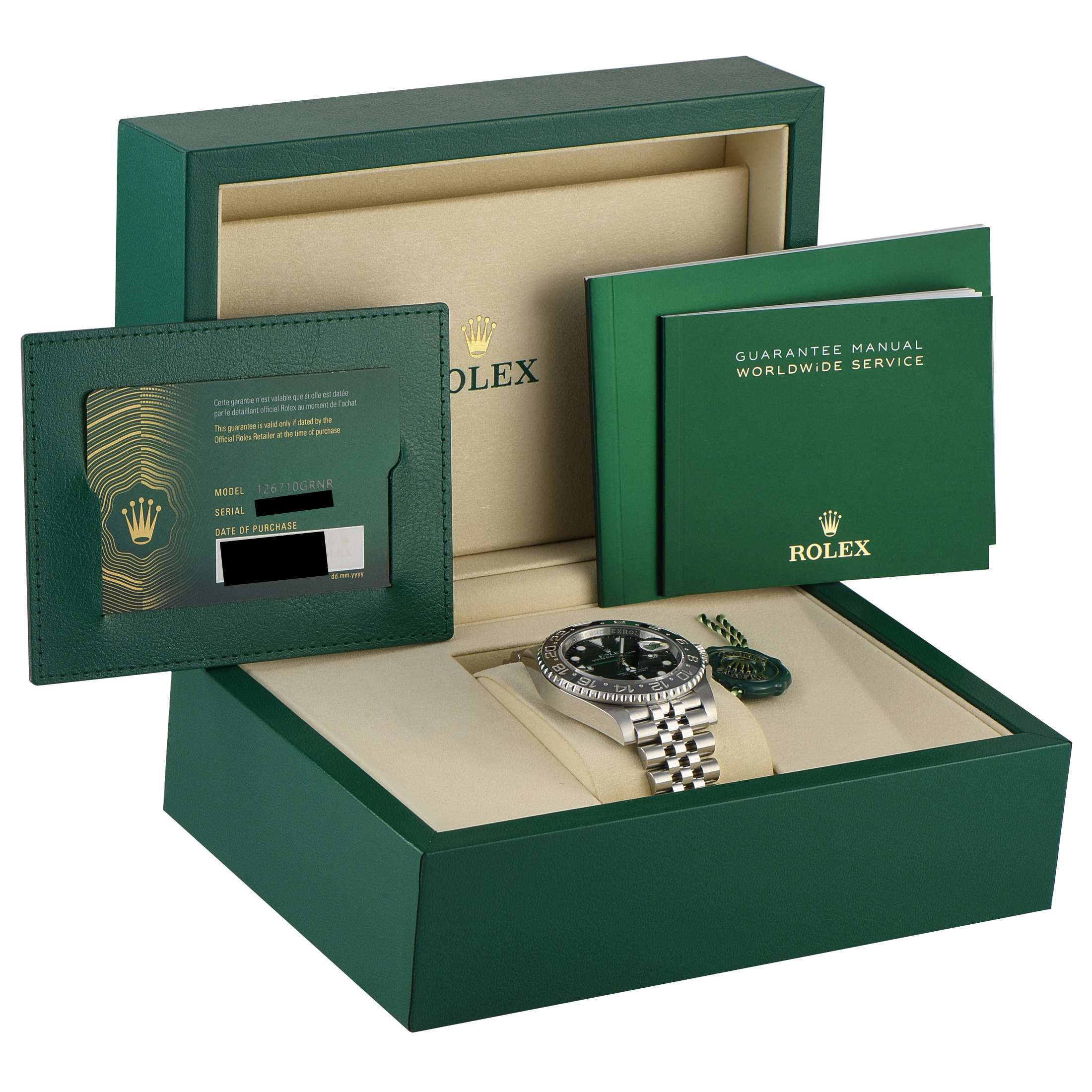 Rolex GMT-Master II Bruce Wayne Steel Jubilee Watch 126710GRNR - Image 5