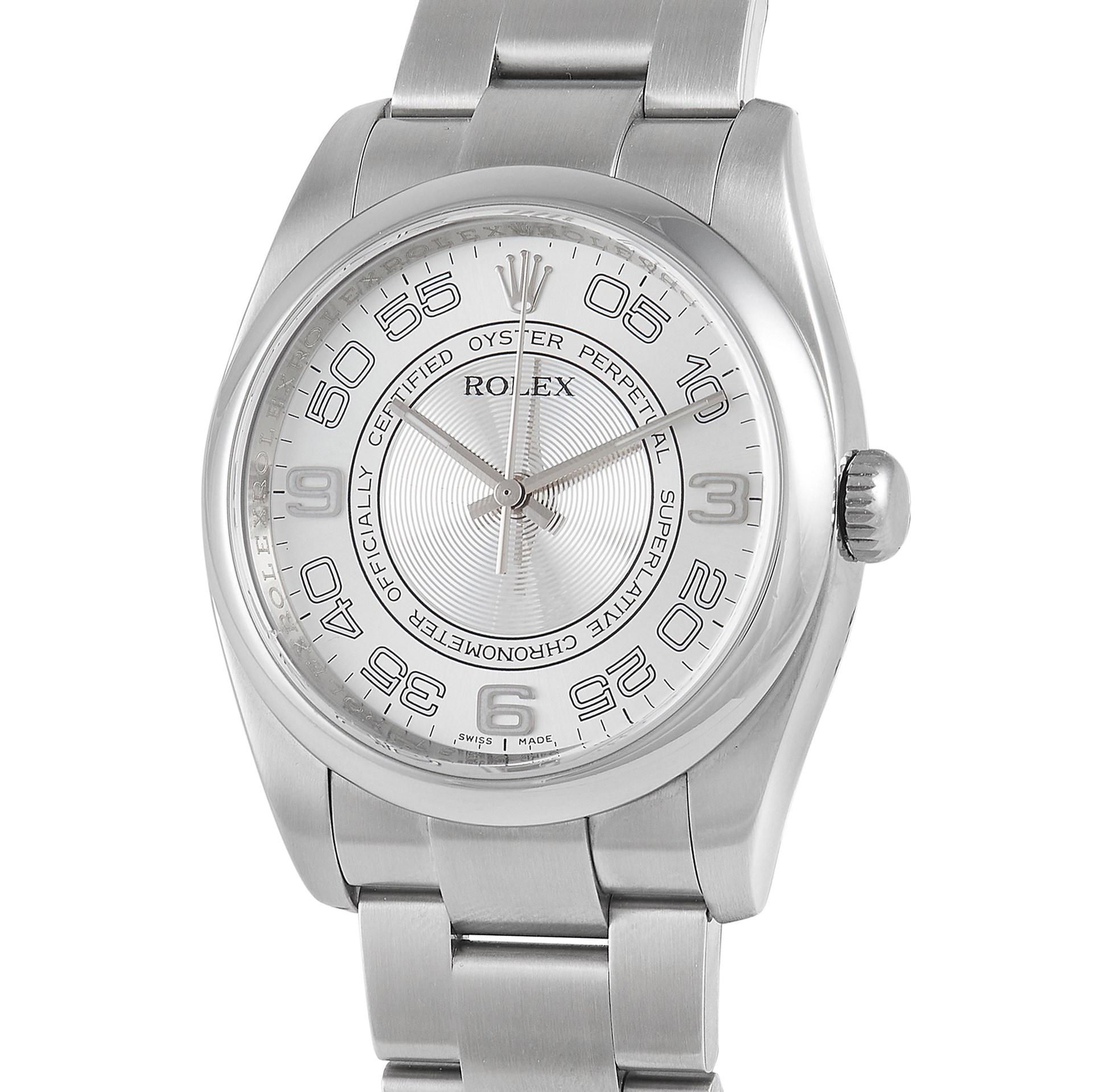 Rolex Oyster Perpetual 36 Silver Dial Steel Watch 116000 - Image 2