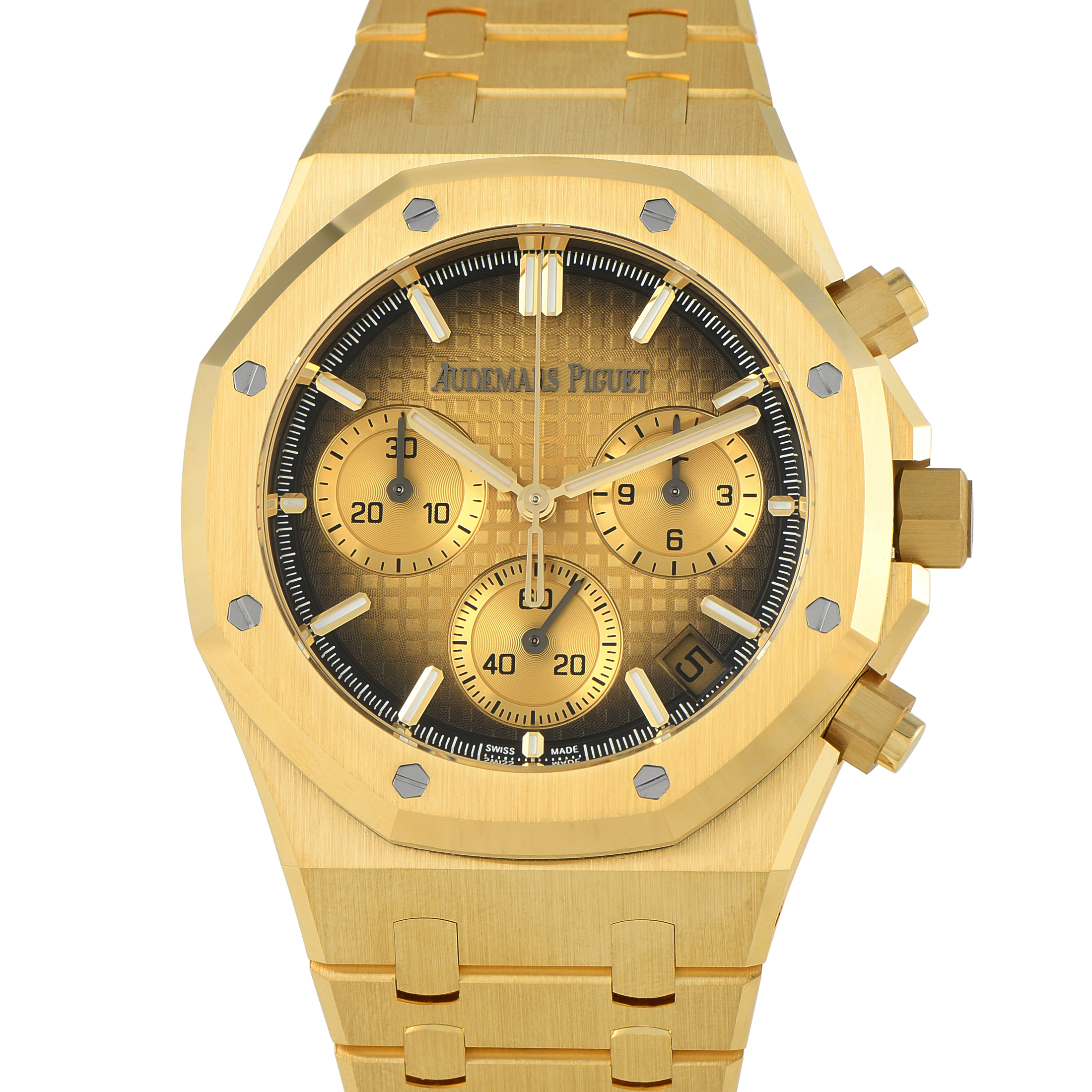 Audemars Piguet Royal Oak Chronograph Smoked Gold Dial Yellow Gold Watch 26240ba.oo.1320ba.02