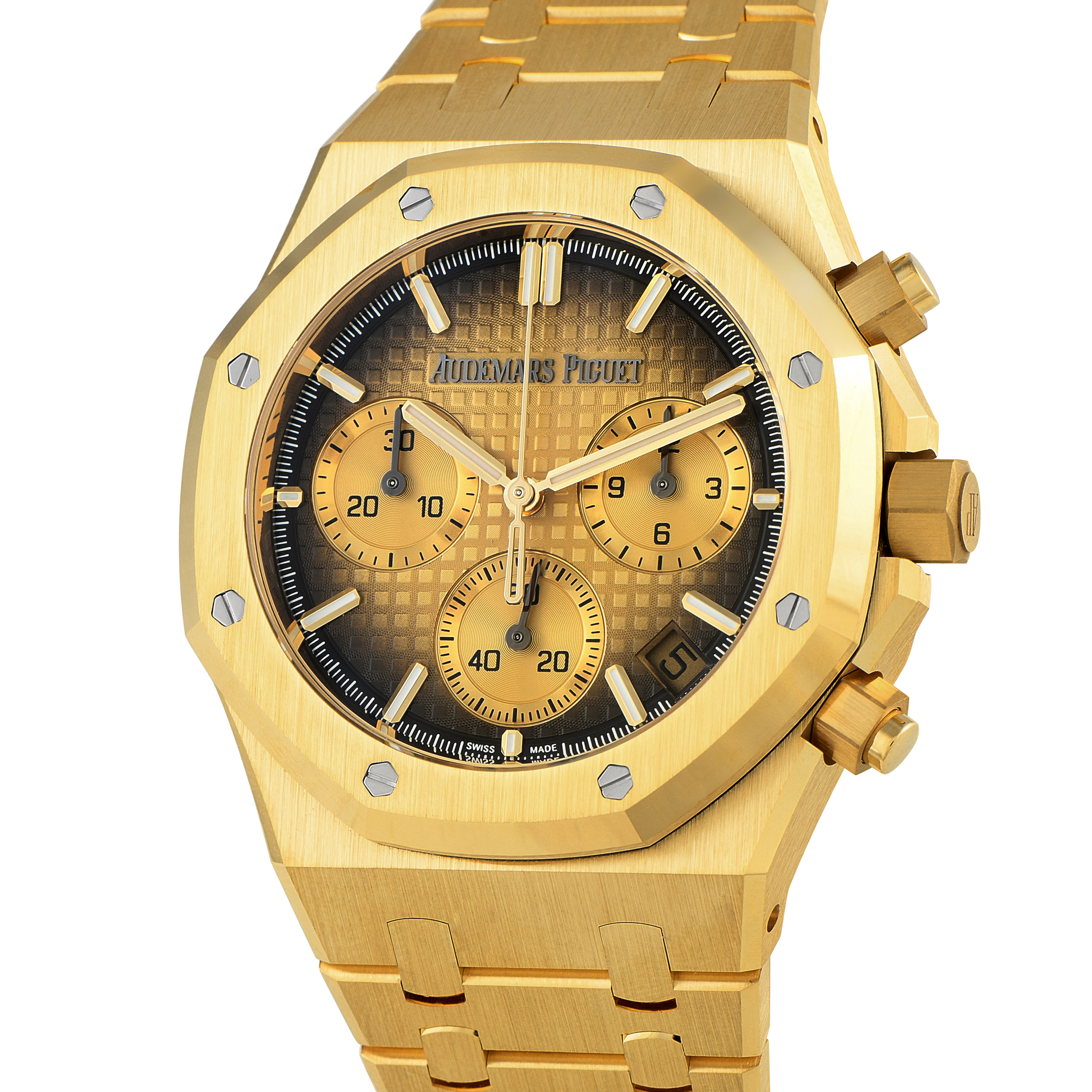 Audemars Piguet Royal Oak Chronograph Smoked Gold Dial Yellow Gold Watch 26240ba.oo.1320ba.02 - Image 2