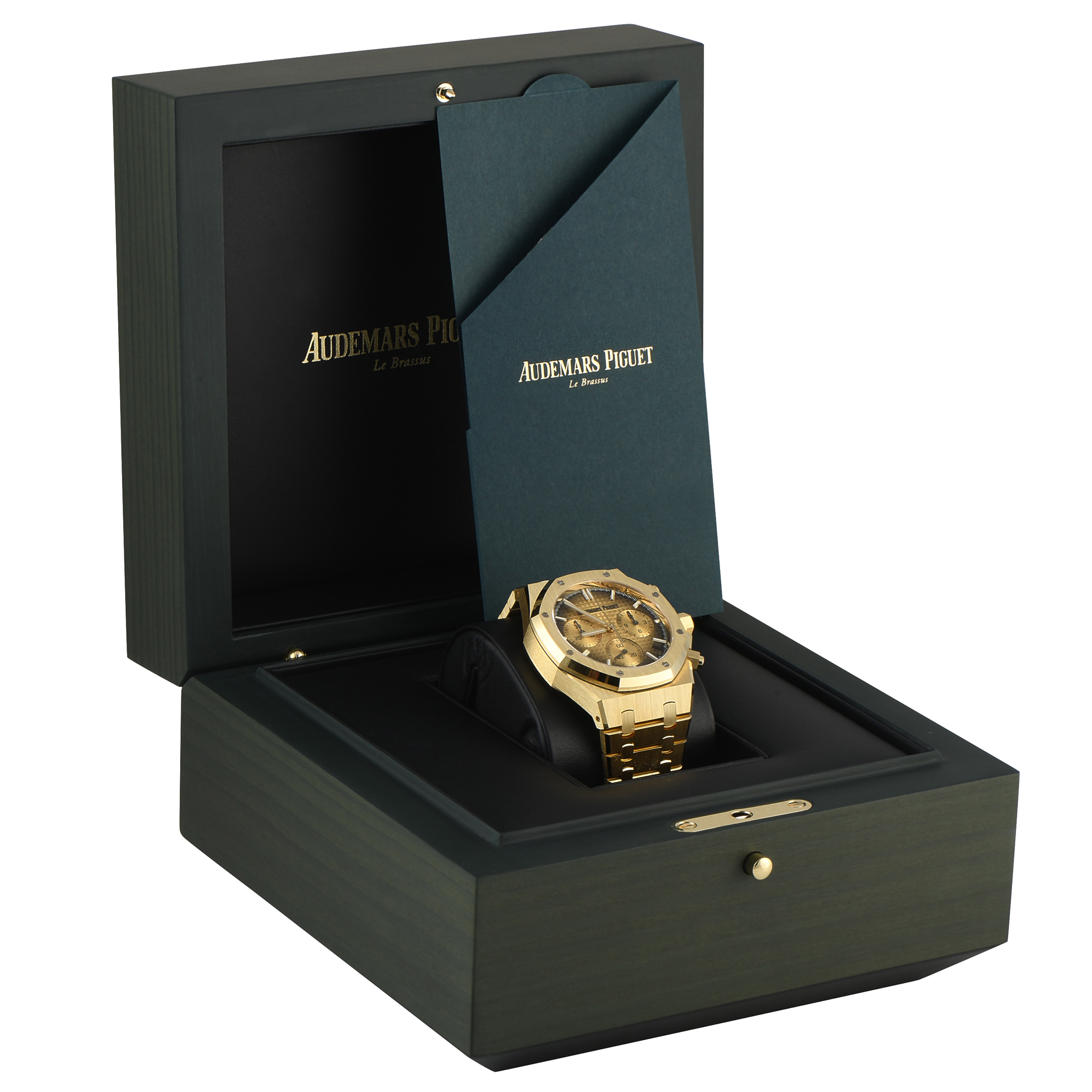 Audemars Piguet Royal Oak Chronograph Smoked Gold Dial Yellow Gold Watch 26240ba.oo.1320ba.02 - Image 5