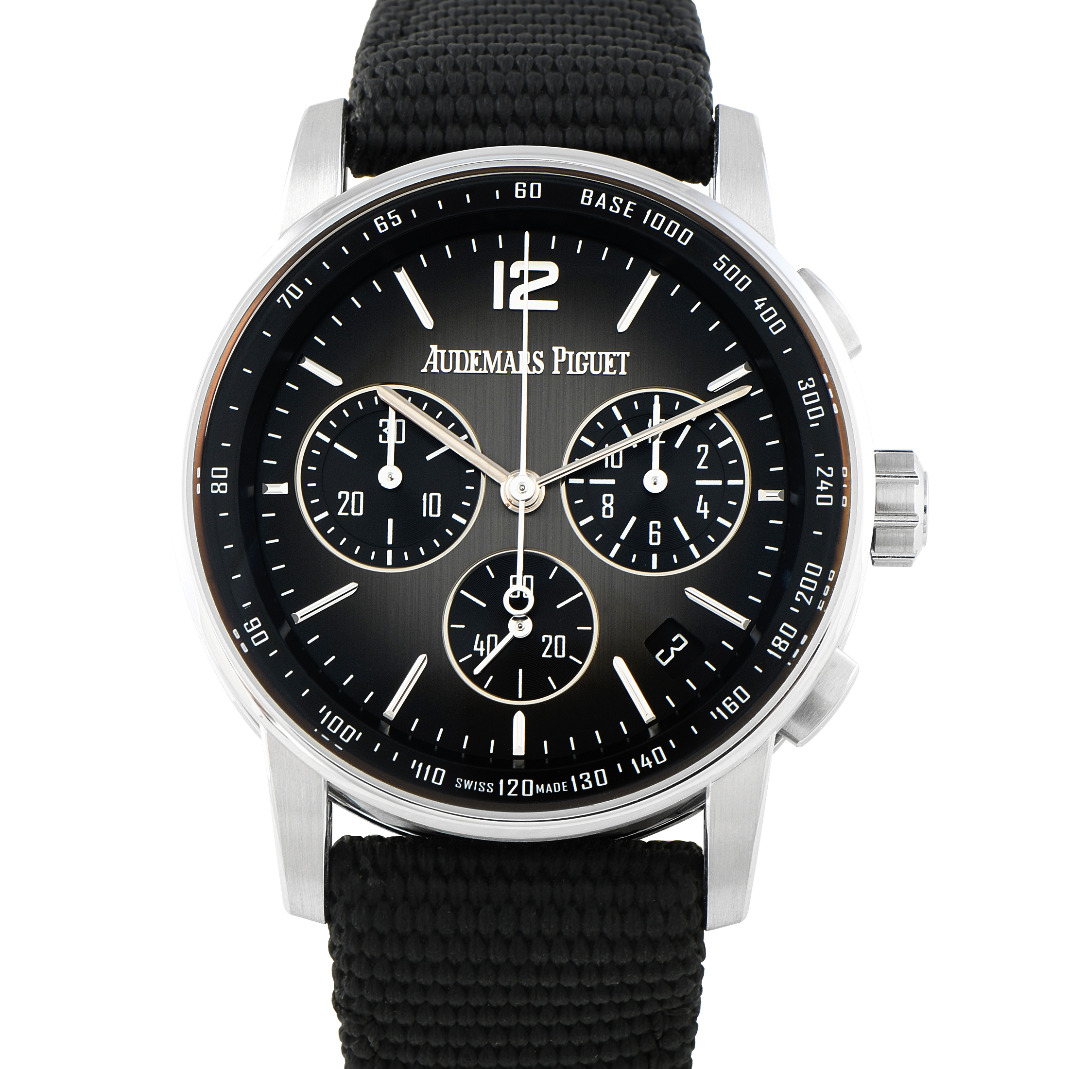 Audemars Piguet Code 11.59 Chronograph White Gold and Black Ceramic Watch 26393NB.OO.A002KB.01