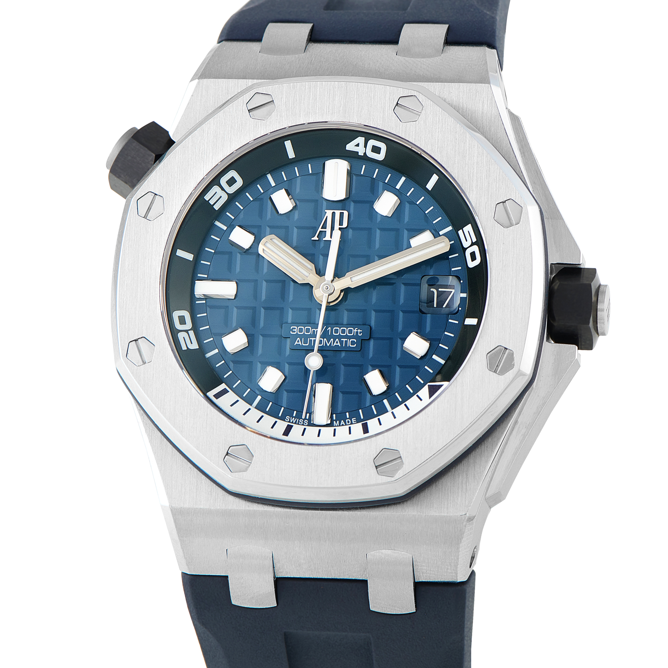 Audemars Piguet Royal Oak Offshore Diver Blue Dial Watch 15720ST.OO.A027CA.01 - Image 2