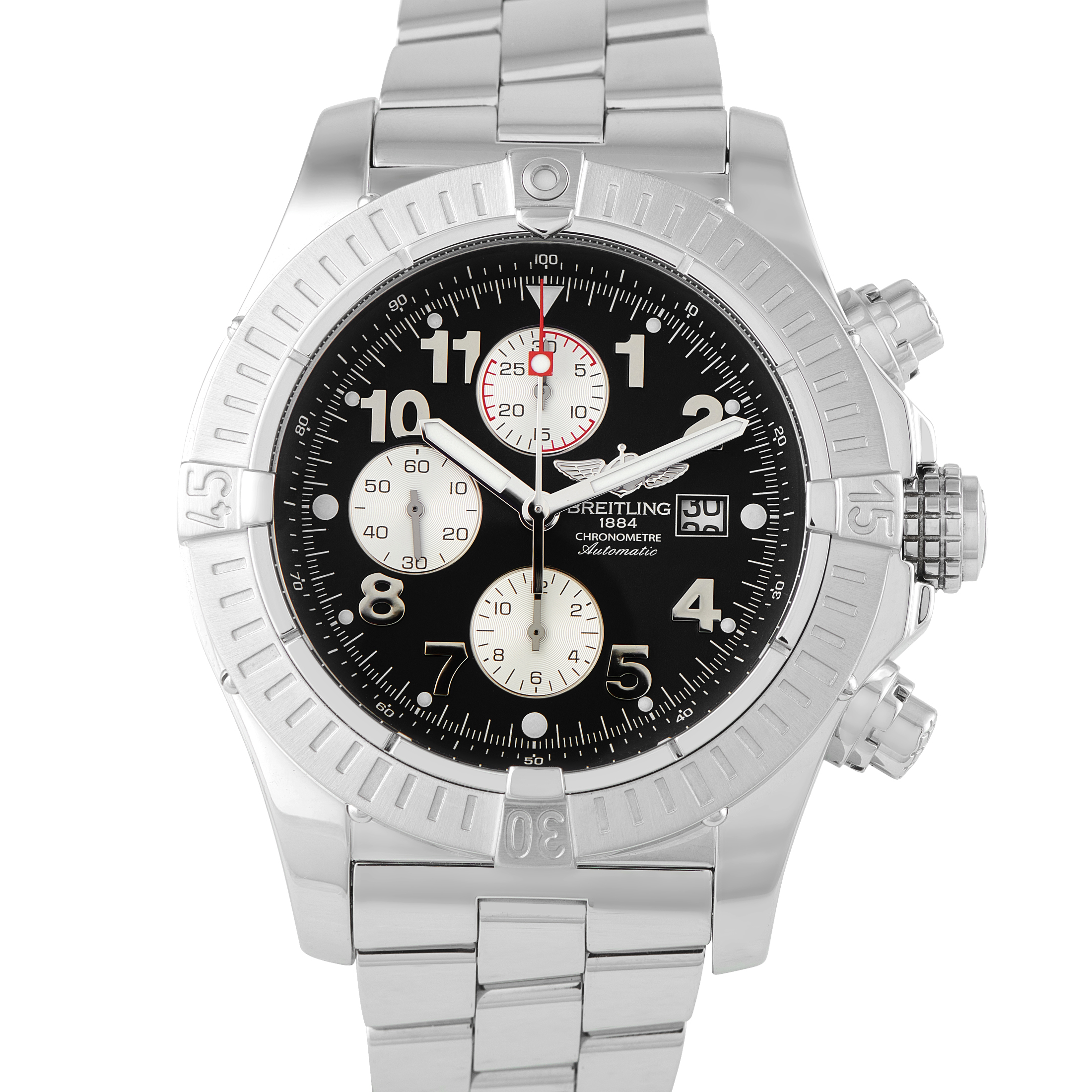 Breitling Super Avenger Chronograph Steel Watch A1337011/B682