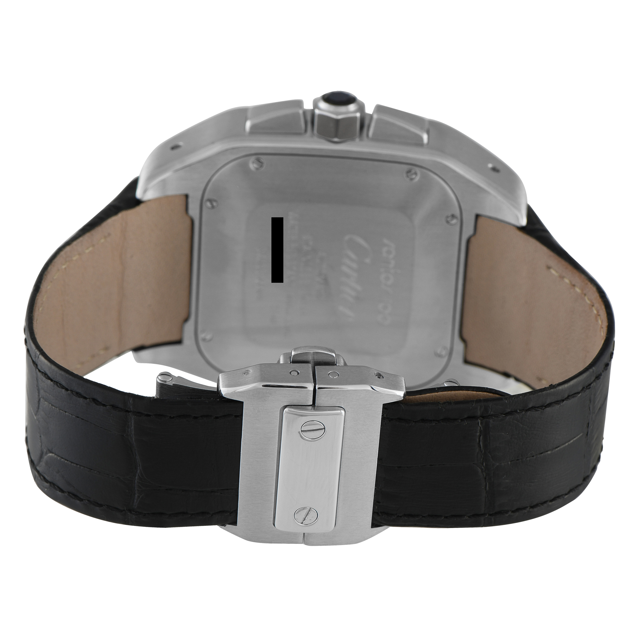 Cartier Santos 100 Xl Chronograph Steel Watch 2740 - Image 4
