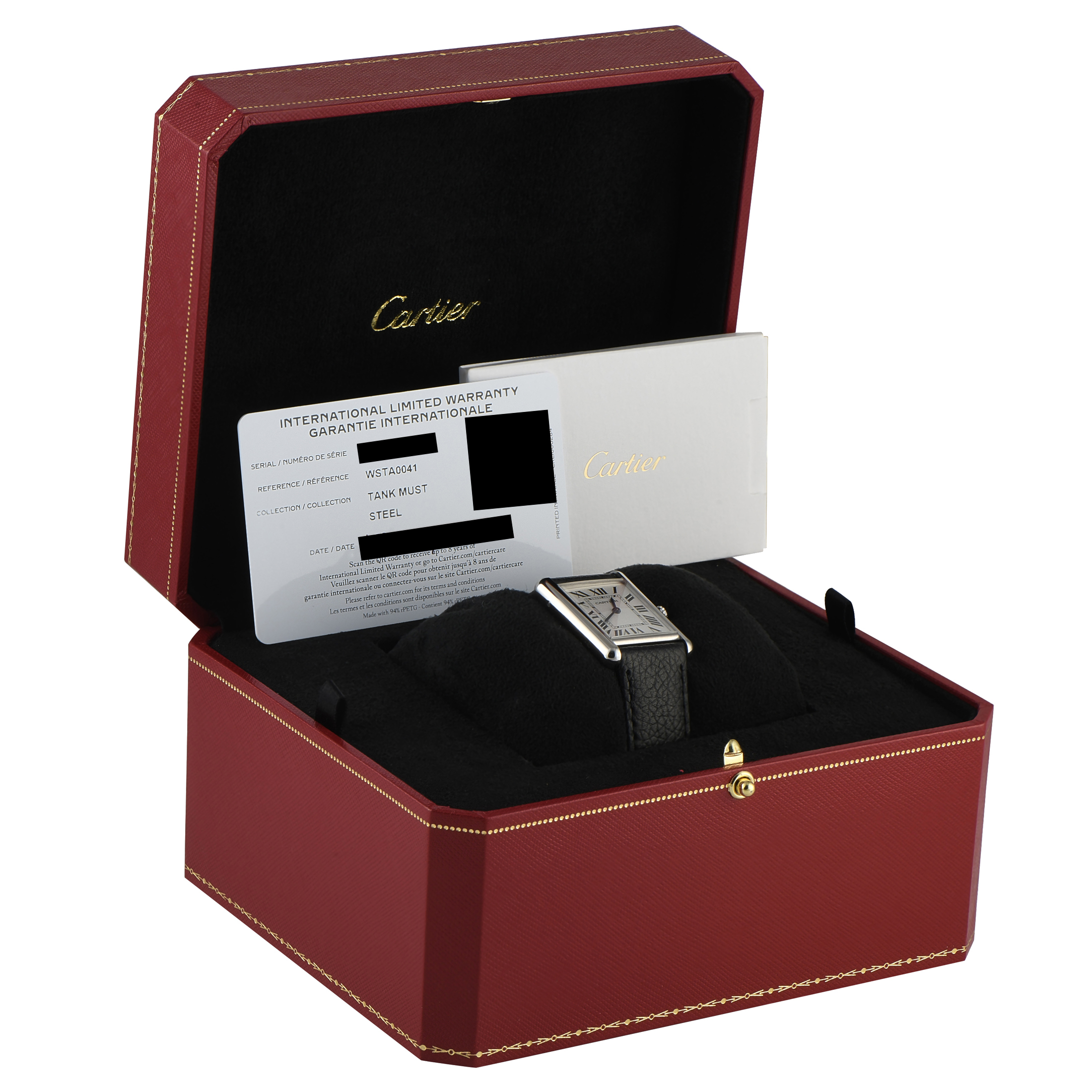 Cartier Tank Must Large Model Quartz Steel Watch WSTA0041 - Image 5