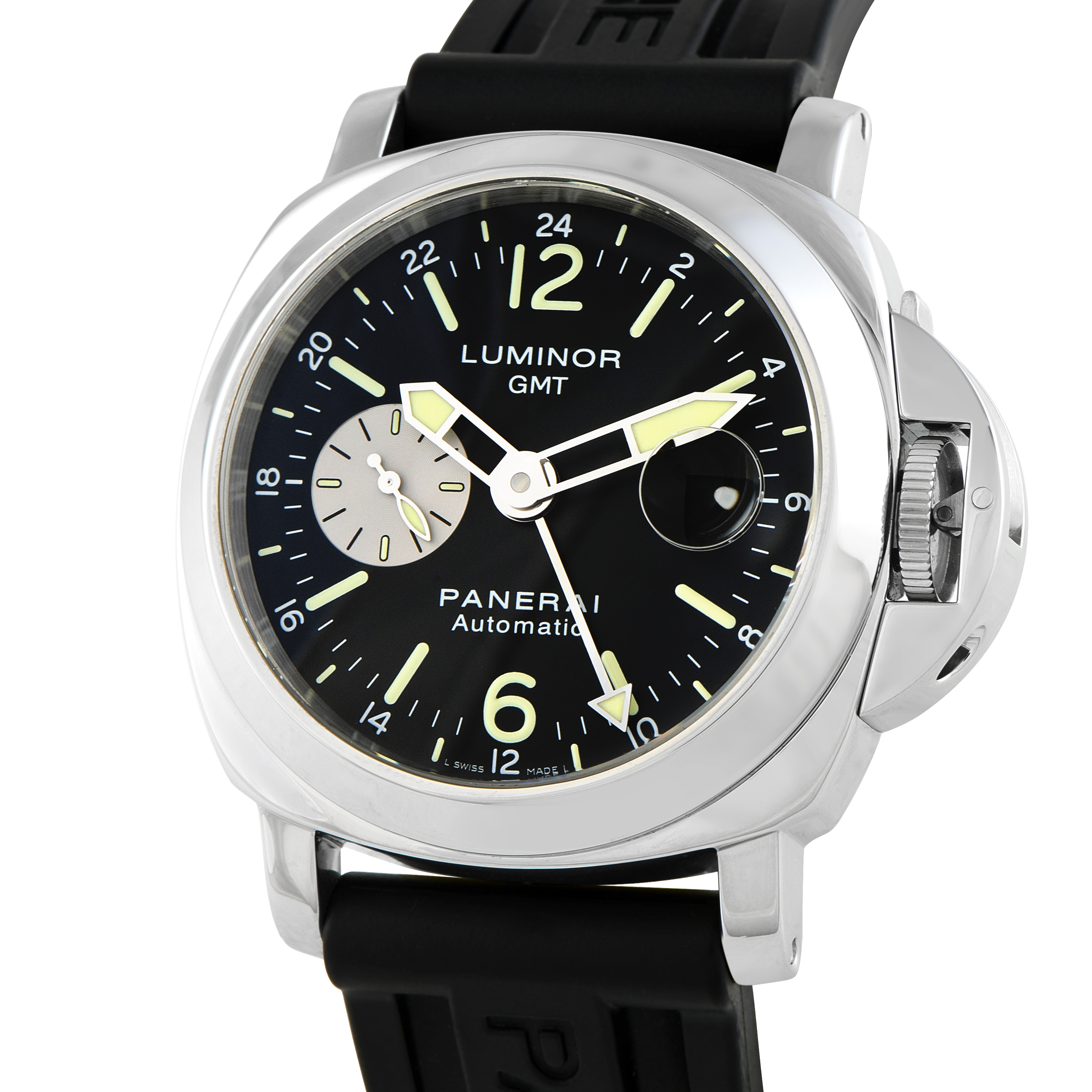 Officine Panerai Luminor GMT Steel Watch PAM00088 - Image 2