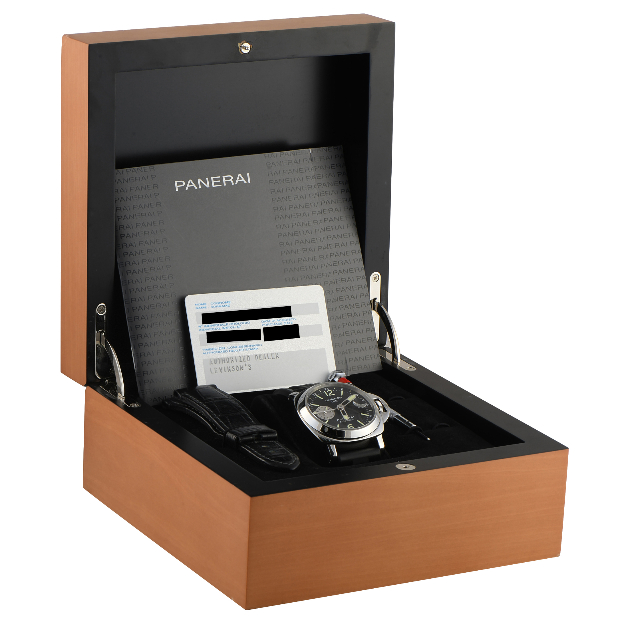 Officine Panerai Luminor GMT Steel Watch PAM00088 - Image 5