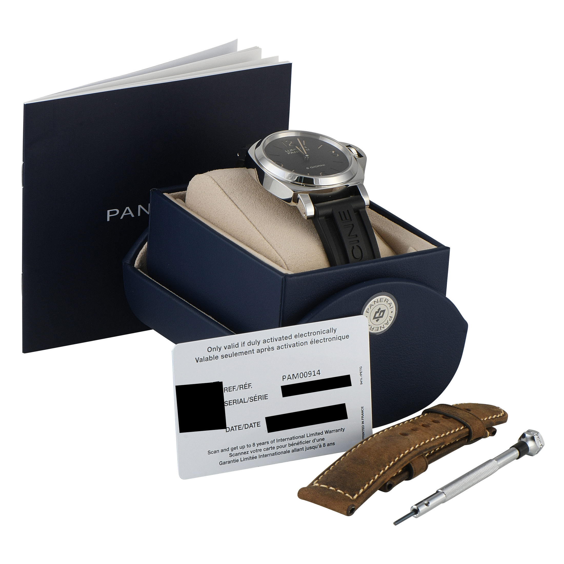 Officine Panerai Luminor 8 Giorni Steel Watch PAM00914 - Image 5