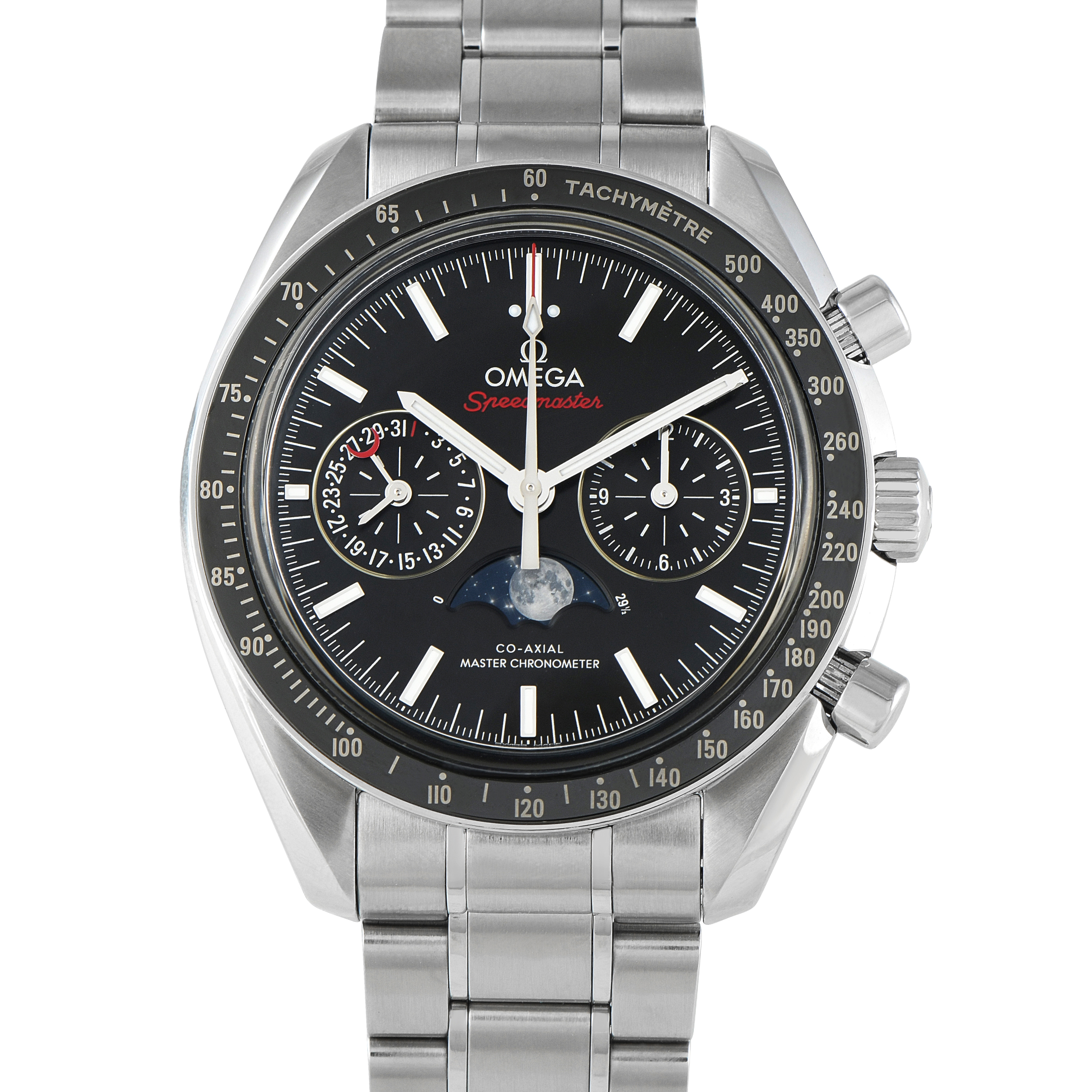 Omega Speedmaster Moonphase Chronograph Steel Watch 304.30.44.52.01.001