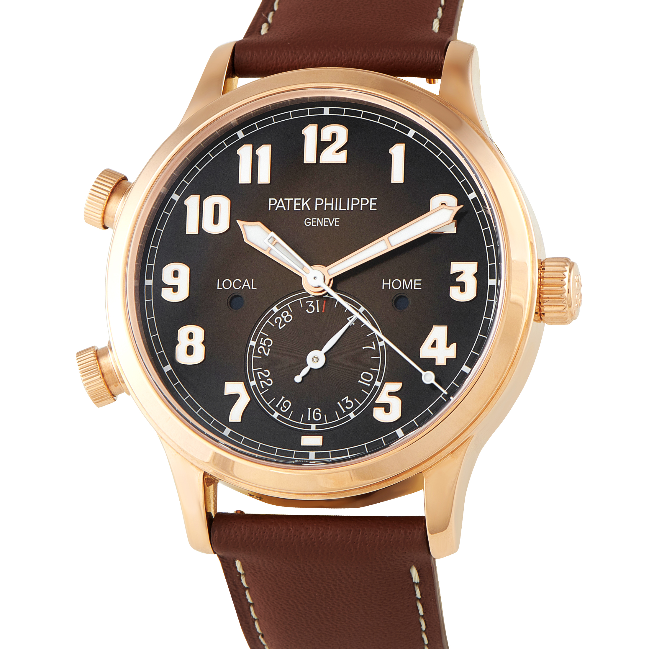 Patek Philippe Calatrava Pilot Travel Time Rose Gold Watch 5524R-001 - Image 2