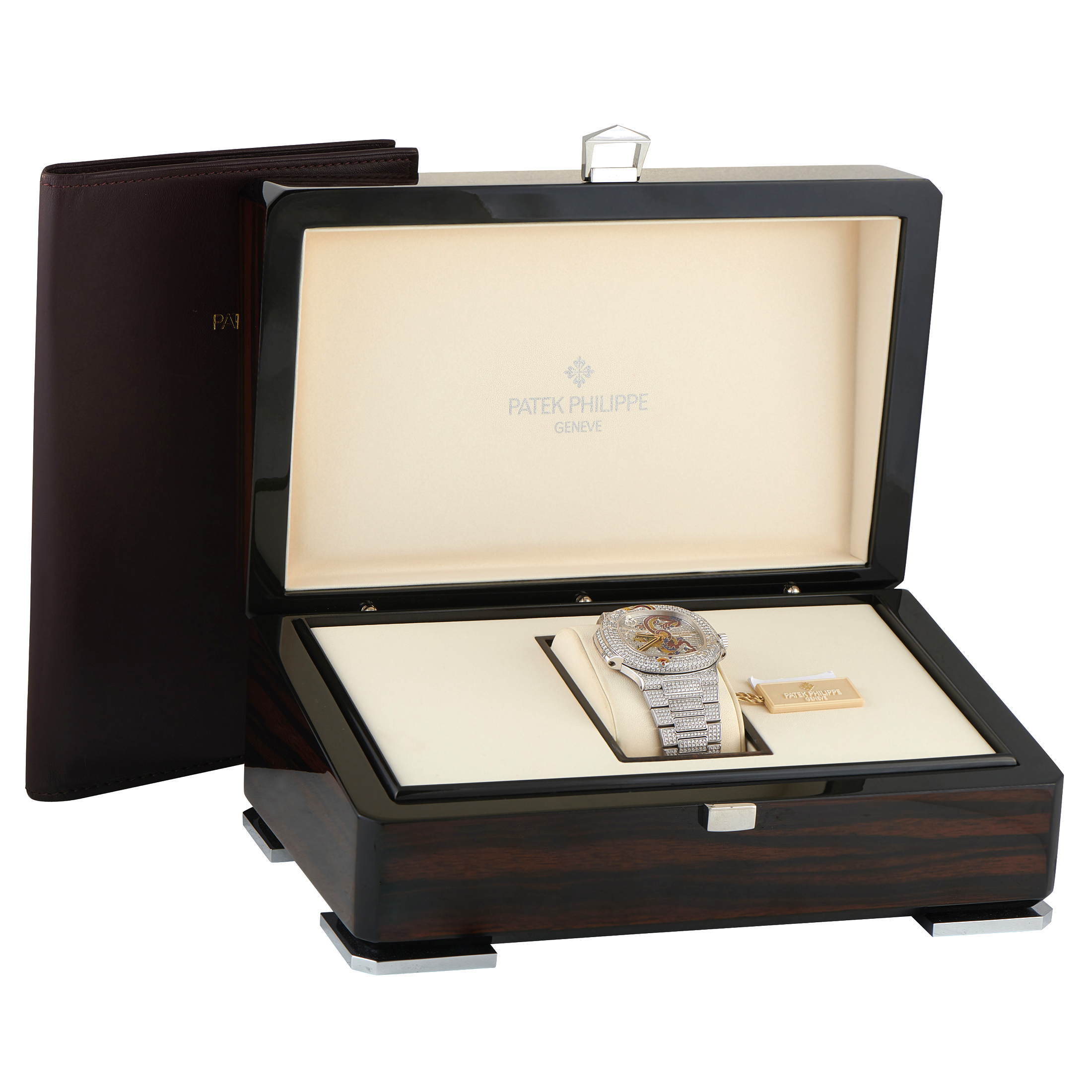 Patek Philippe Nautilus Shanghai Full Diamond and Enamel White Gold Watch 5720/1G-001 Dragon - Image 5