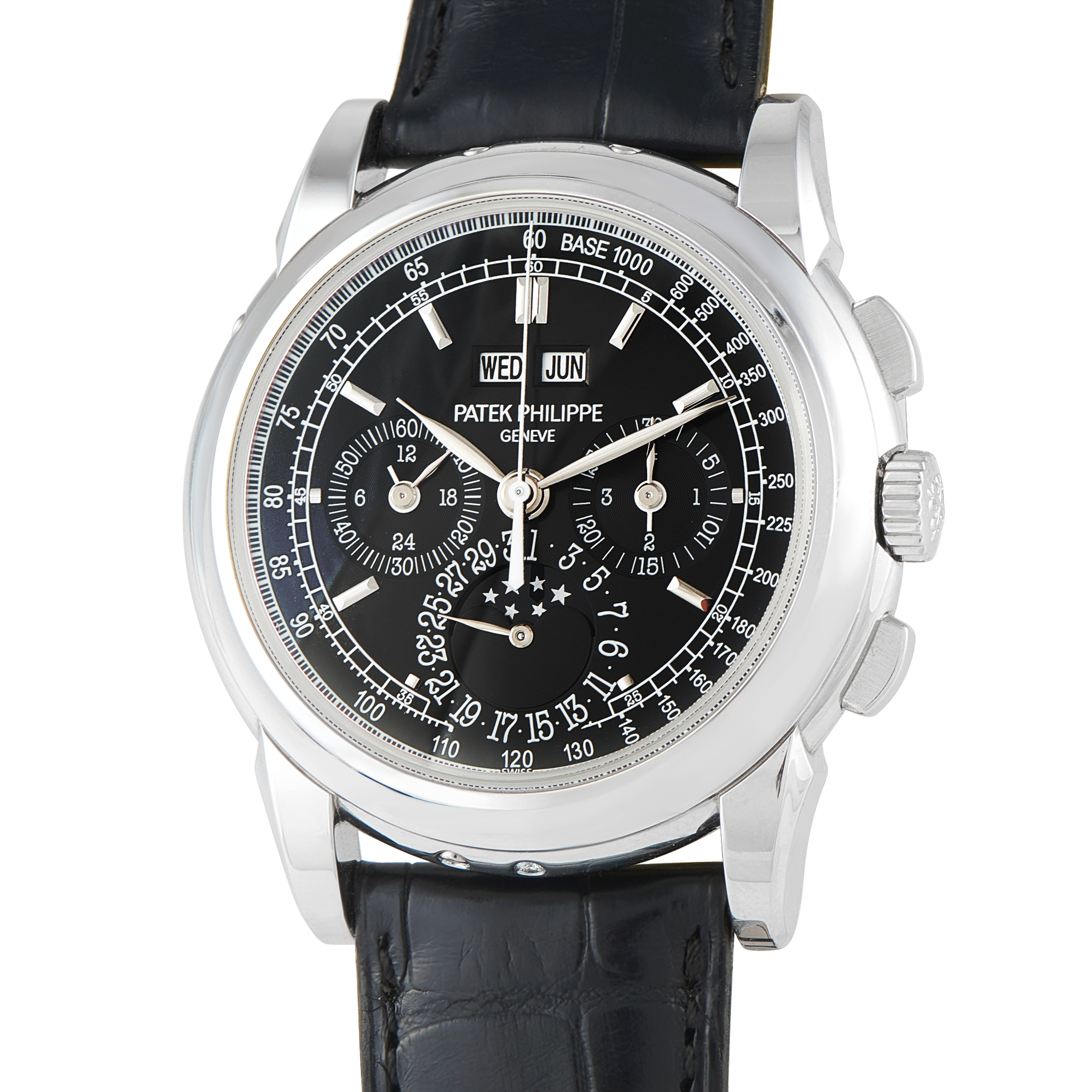 Patek Philippe Perpetual Calendar Chronograph Platinum Watch 5970P-001 - Image 2