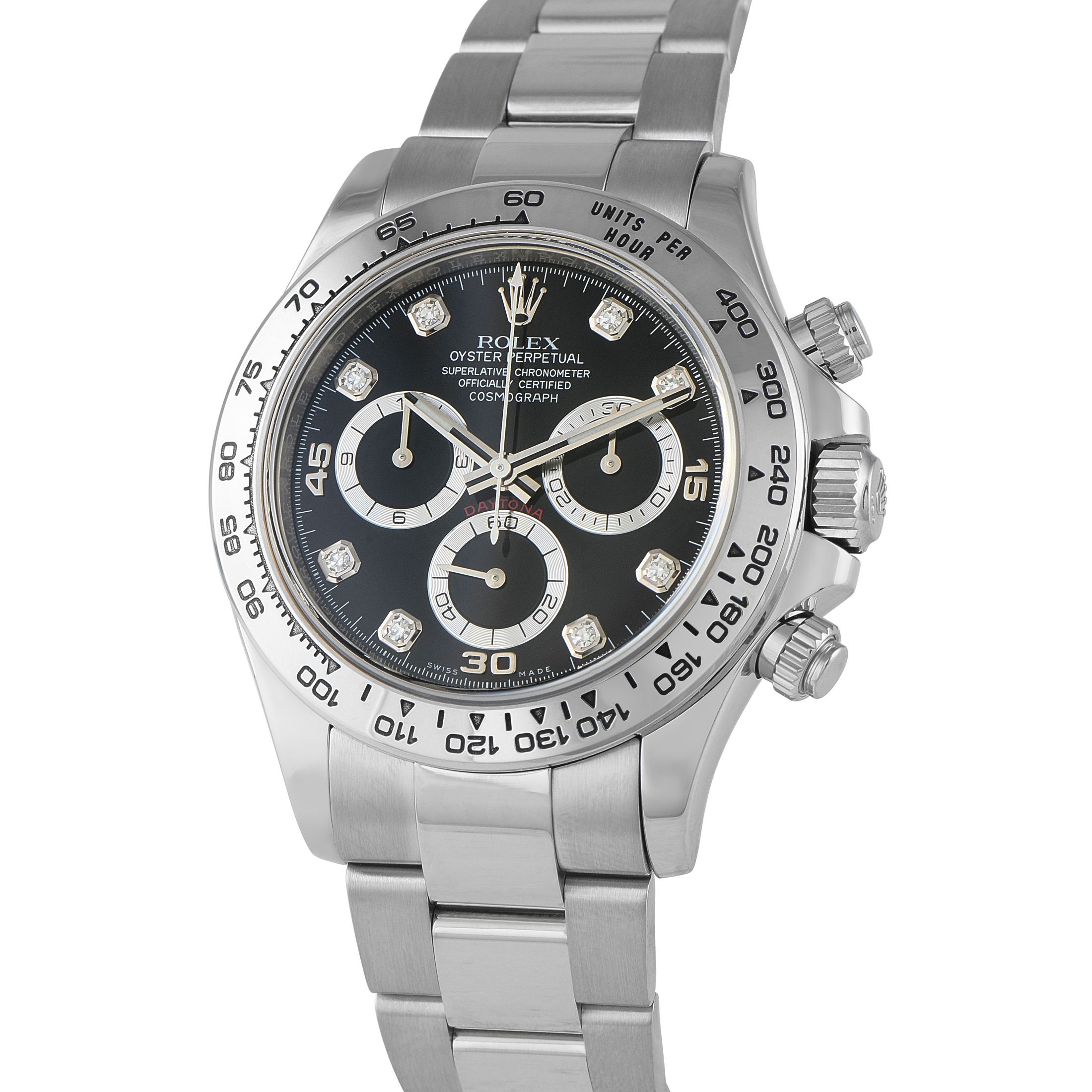 Rolex Daytona Diamond Dial White Gold Watch 116509 - Image 2