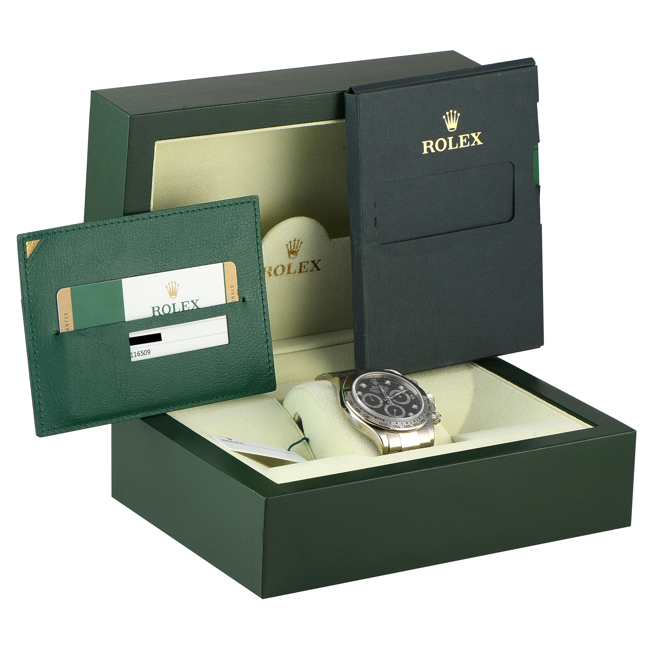 Rolex Daytona Diamond Dial White Gold Watch 116509 - Image 5