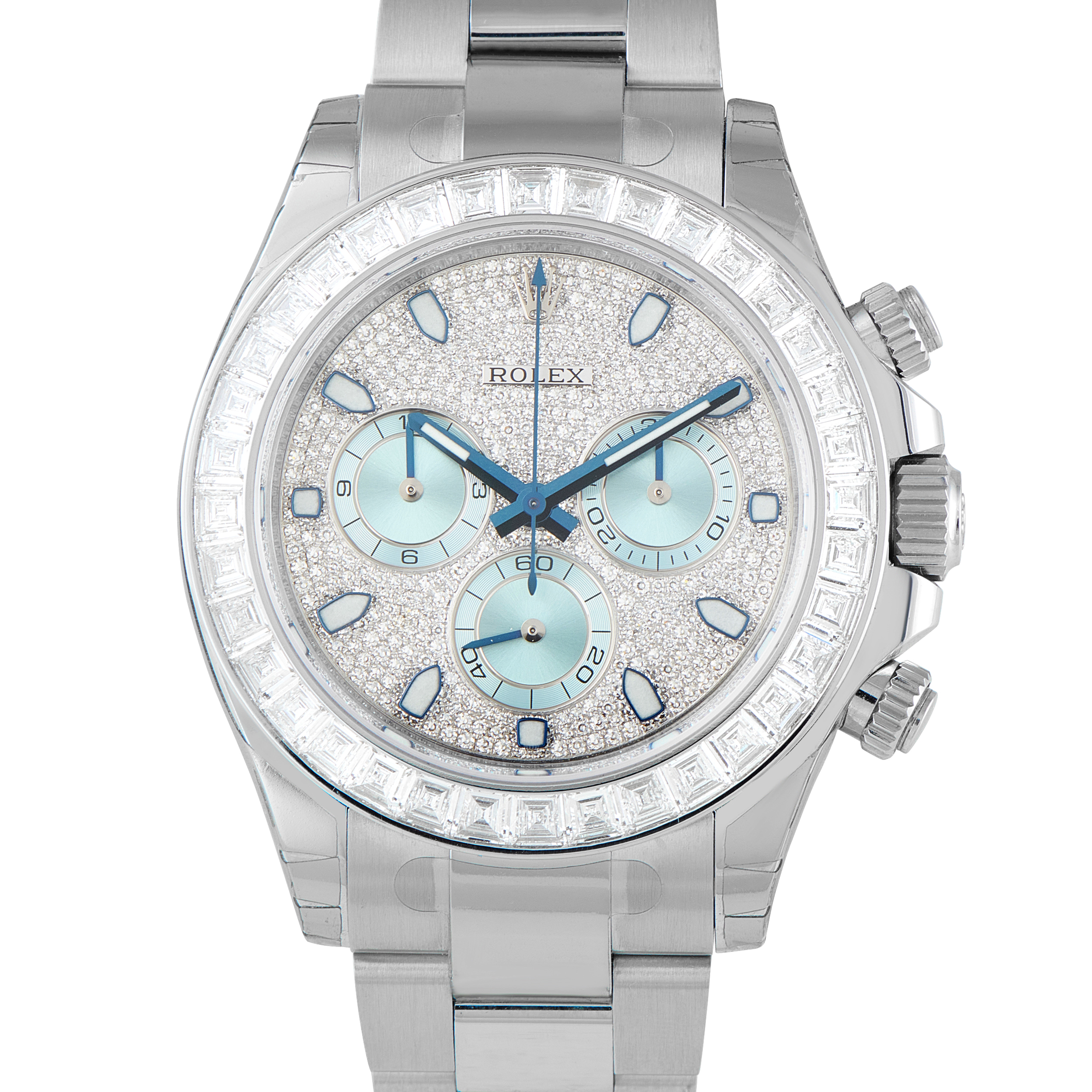 Rolex Daytona Diamond Pave Dial Platinum Watch 116576TBR - 40 mm