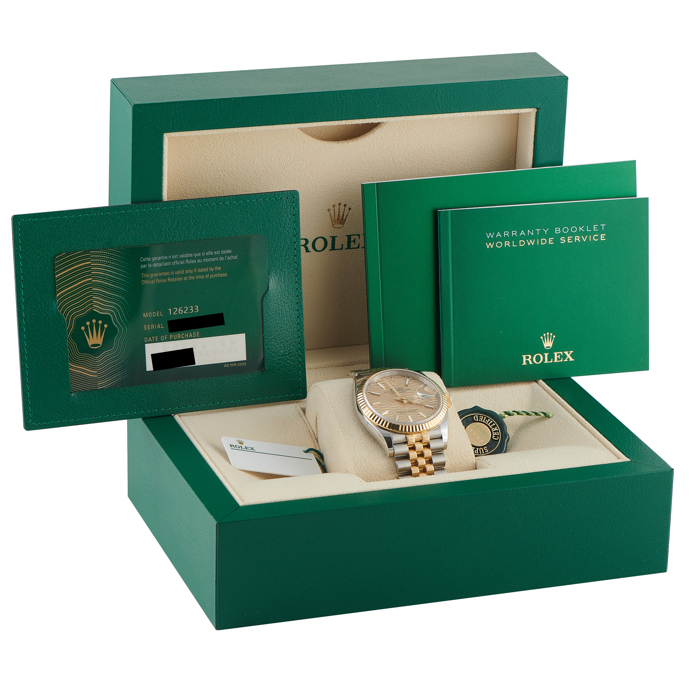 Rolex Datejust 36 Golden Fluted Dial Two-Tone Jubilee Watch 126233 - Image 5
