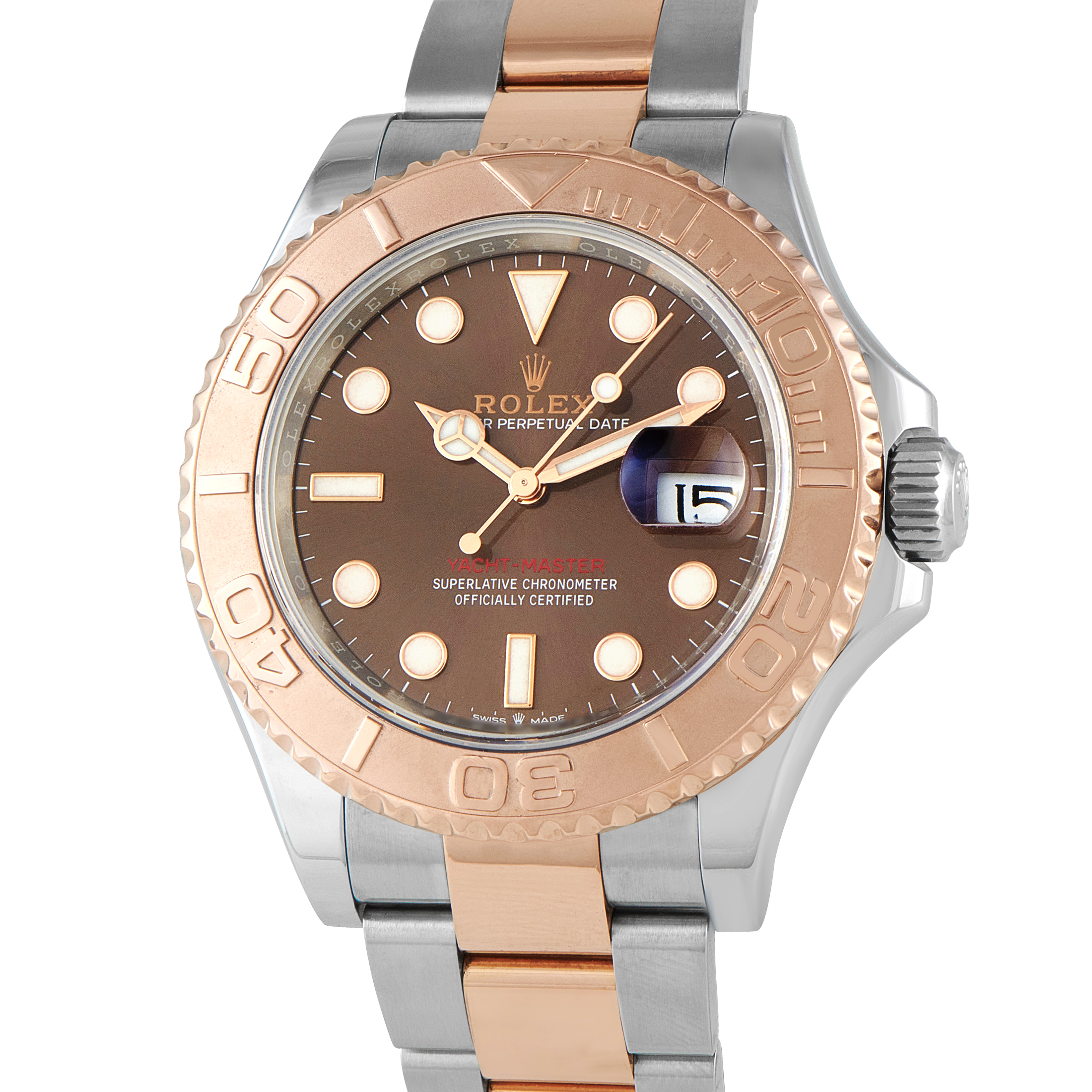 Rolex Yacht-Master Chocolate Dial Two-Tone Watch 126621 - Image 2