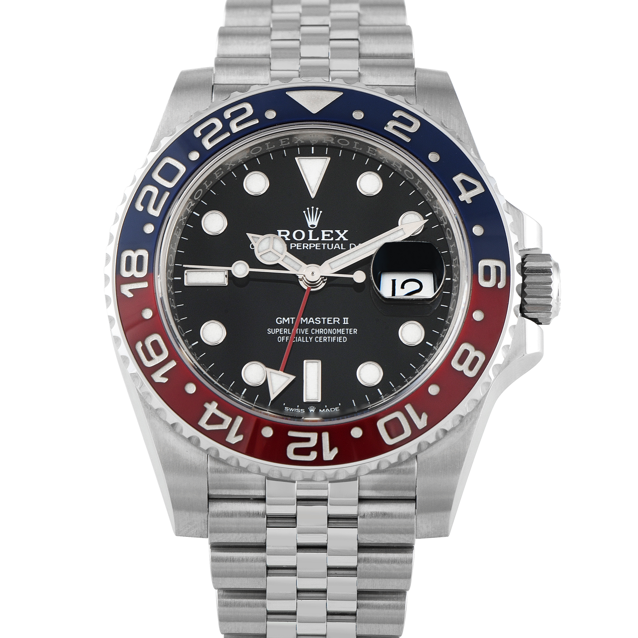 Rolex GMT-Master II Pepsi Steel Jubilee Watch 126710BLRO