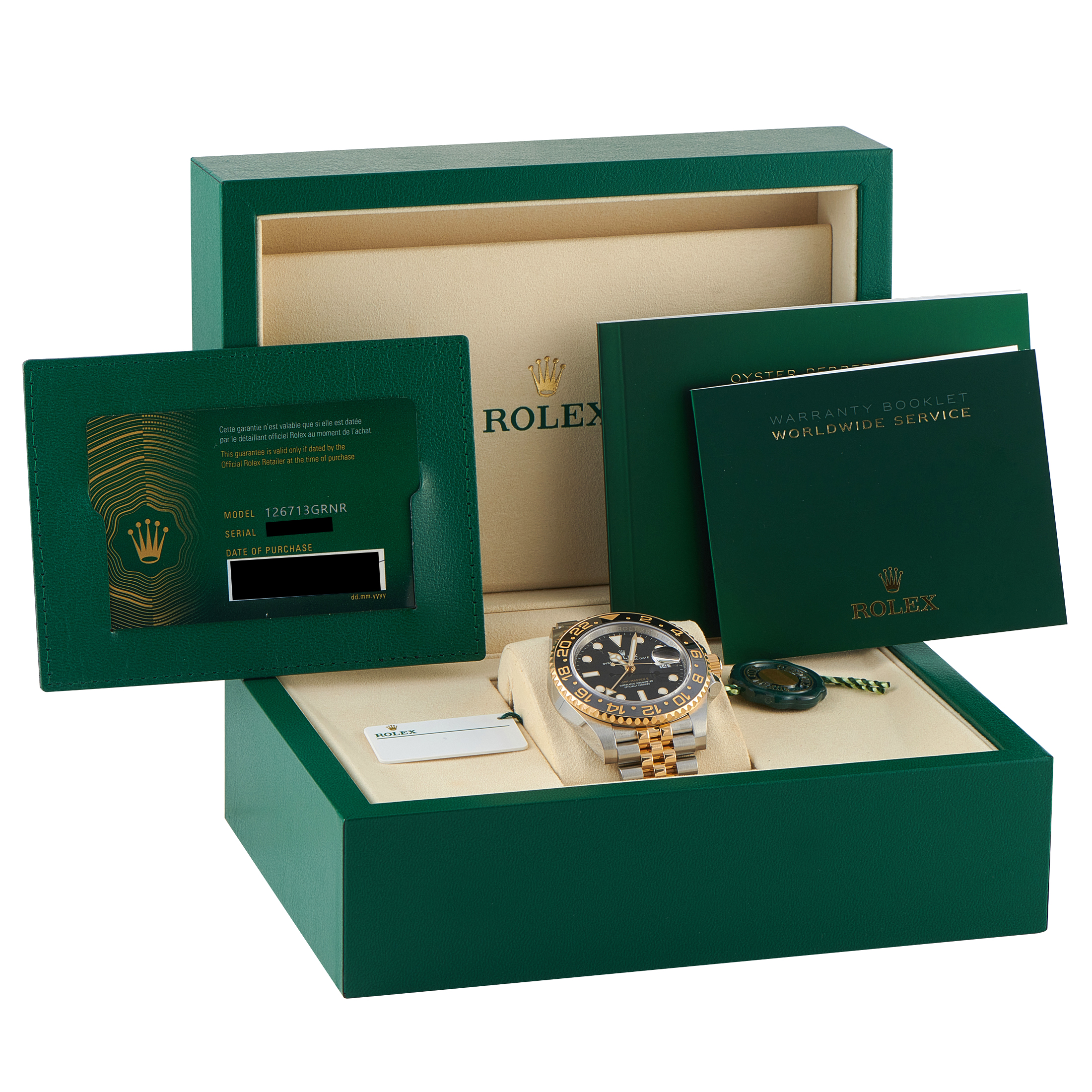 Rolex GMT-Master II Two-Tone Jubilee Watch 126713GRNR - Image 5
