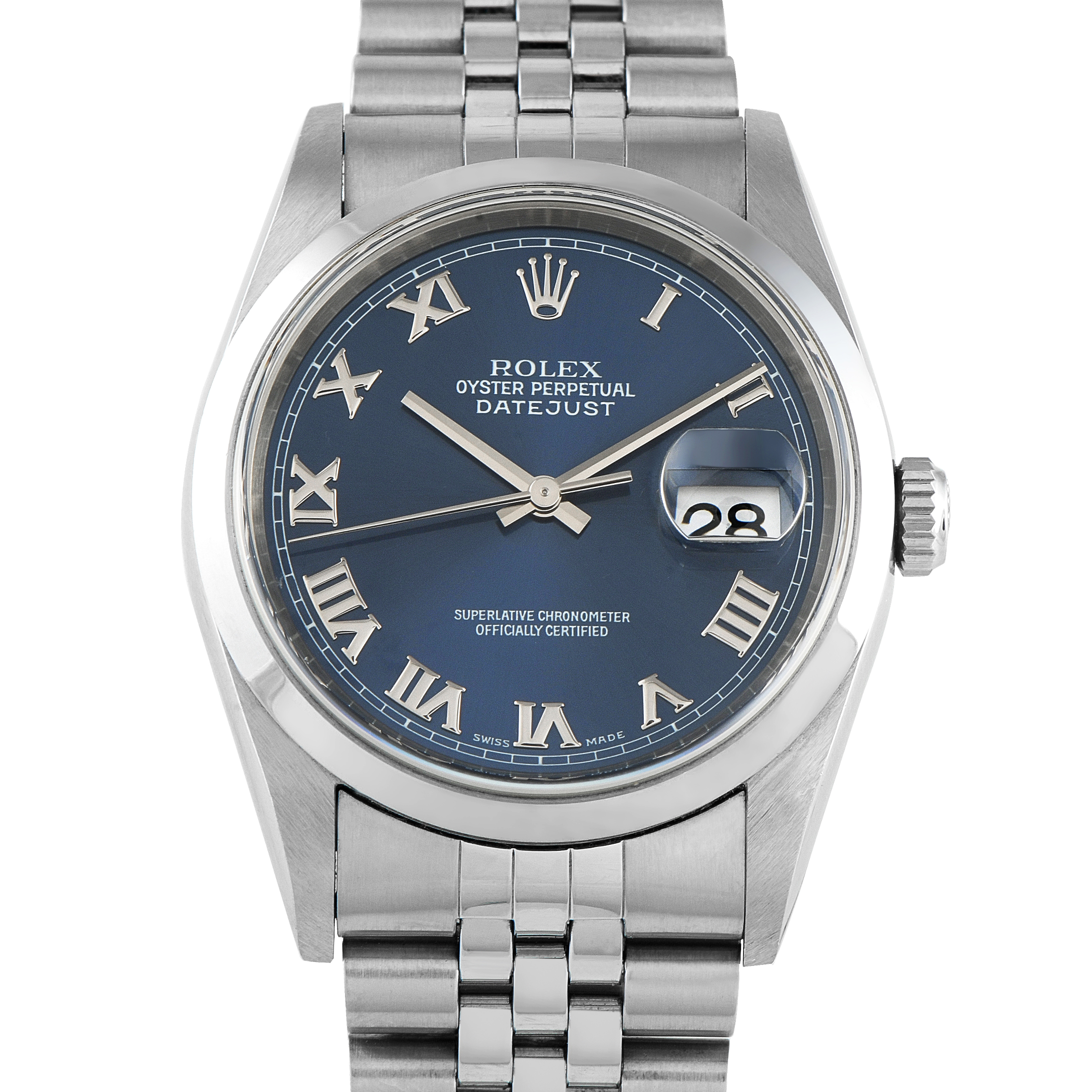 Rolex Datejust 36 Blue Dial Steel Jubilee Watch 116200-0069