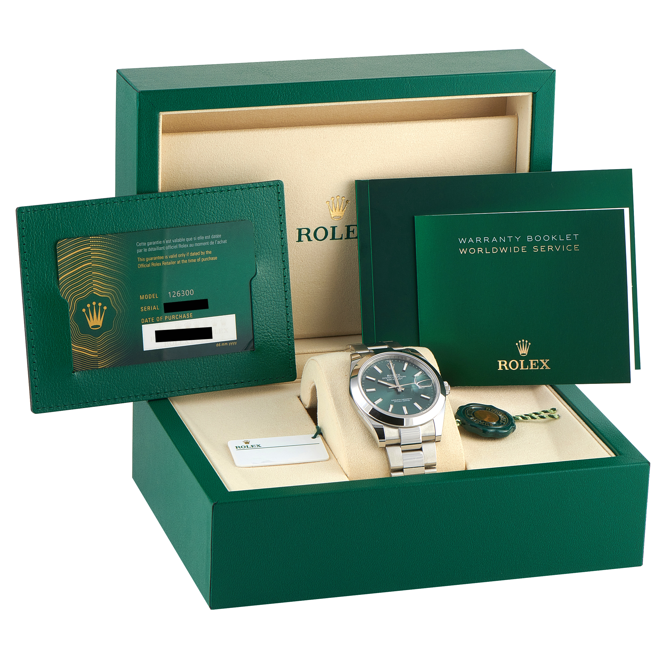Rolex Datejust 41 Mint Green Dial Steel Oyster Watch 126300 - Image 5