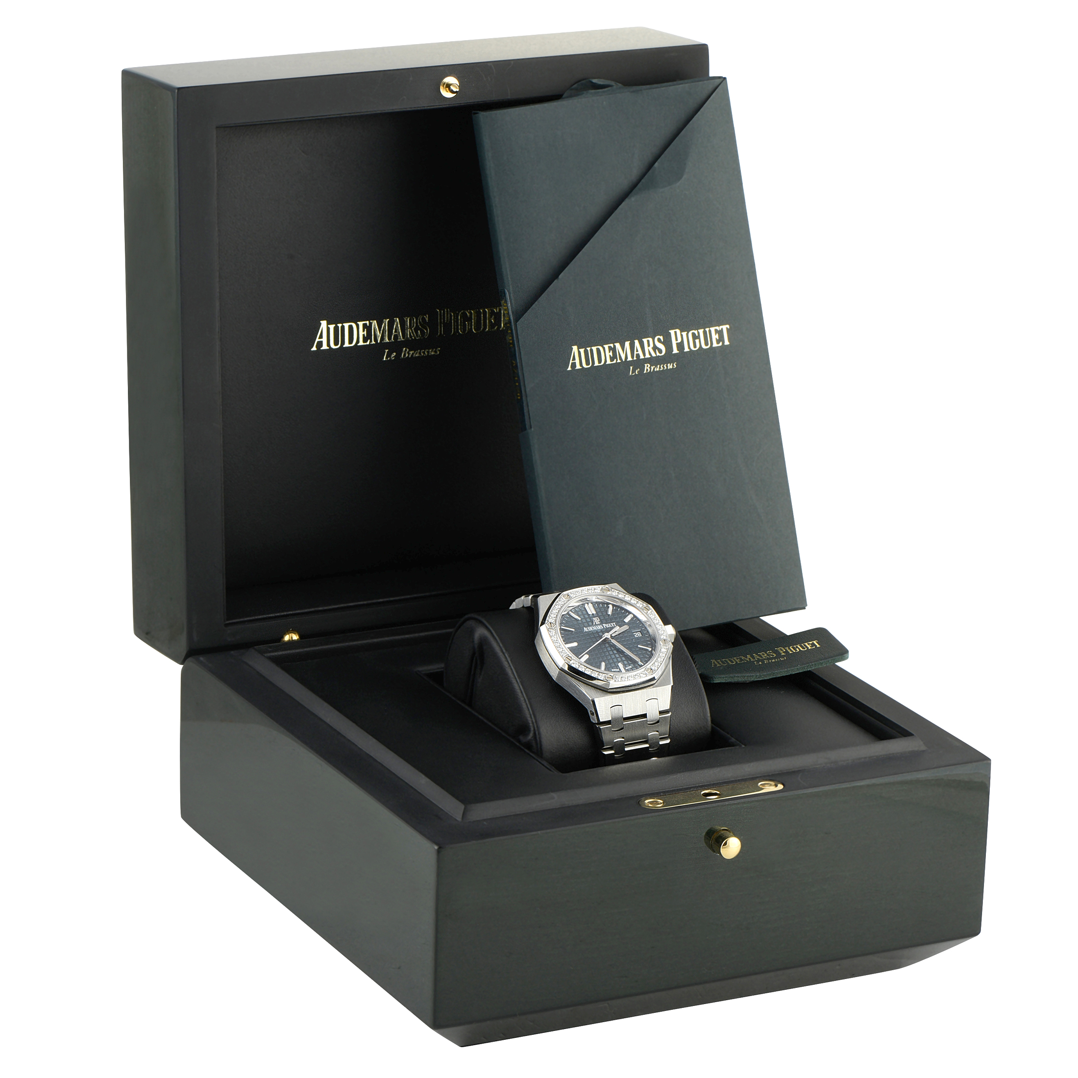 Audemars Piguet Royal Oak Diamond Bezel Steel Watch 77351ST.ZZ.1261ST.01 - Image 5