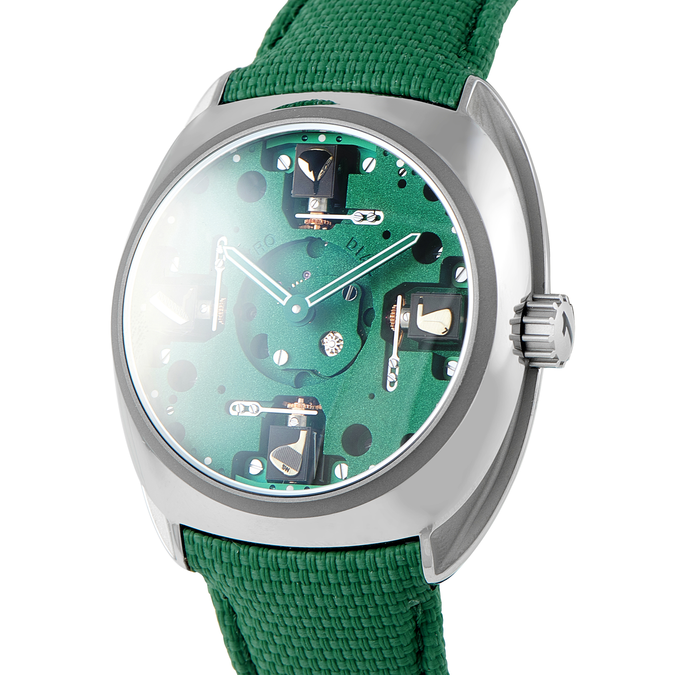 Byrne Gyro Dial Golf Edition Titanium Watch 10034-80100-225 - Image 5