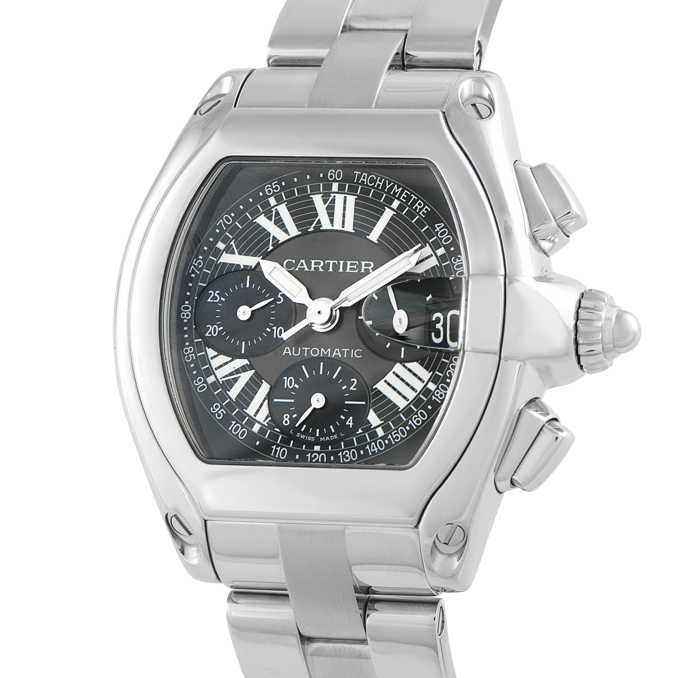 Cartier Roadster XL Chronograph Steel Watch W62020X6 - Image 2