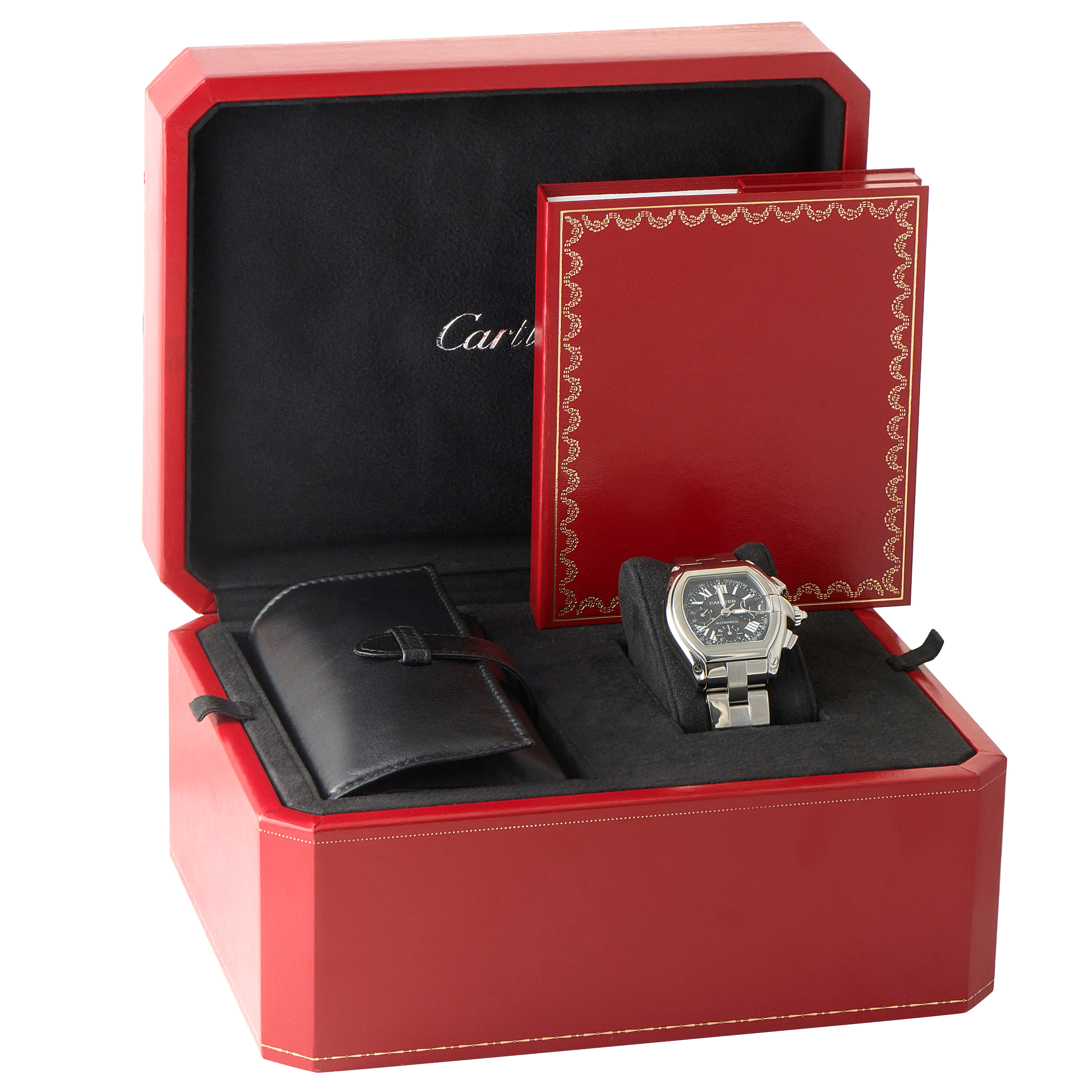 Cartier Roadster XL Chronograph Steel Watch W62020X6 - Image 5