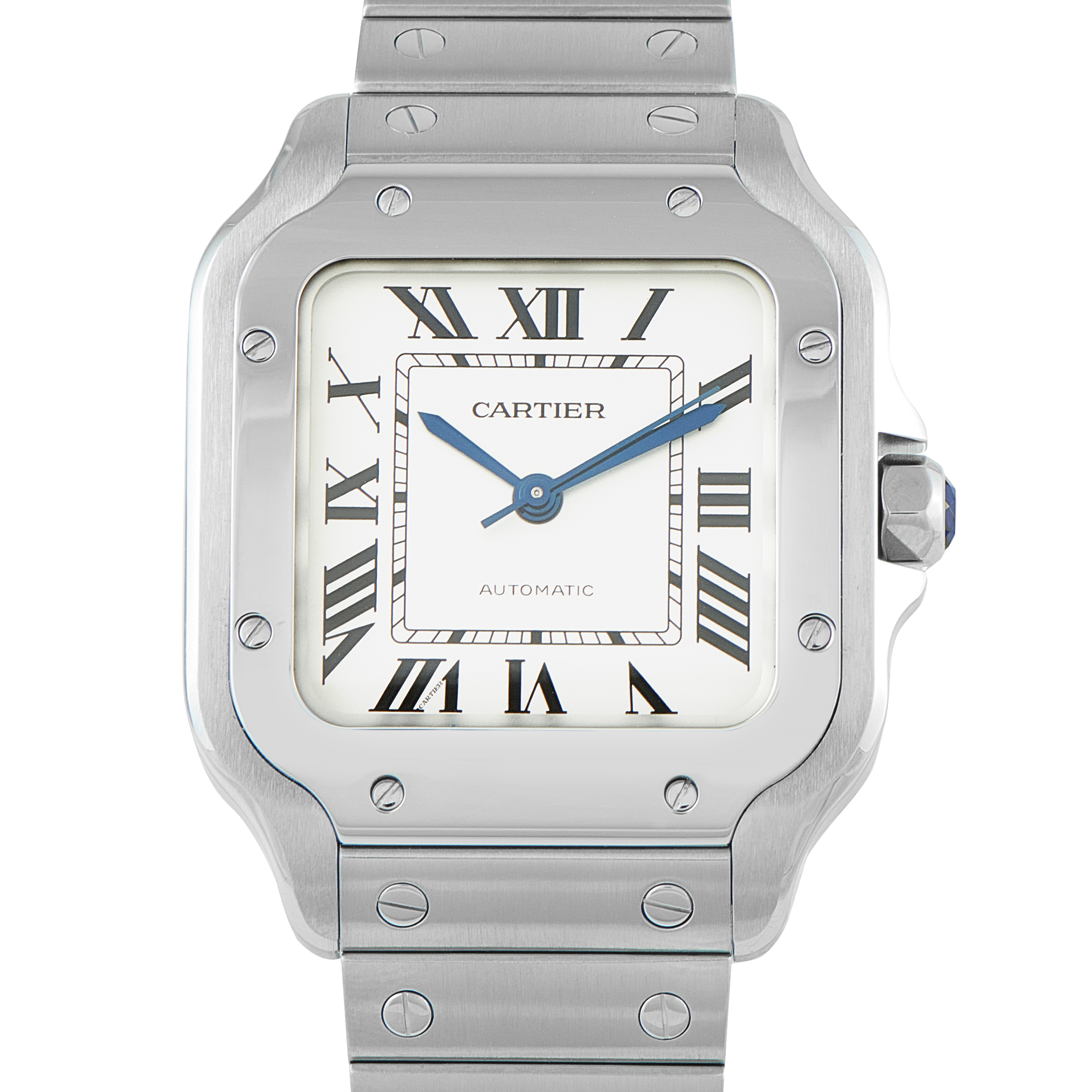 Cartier Santos Medium Model Steel Watch WSSA0029