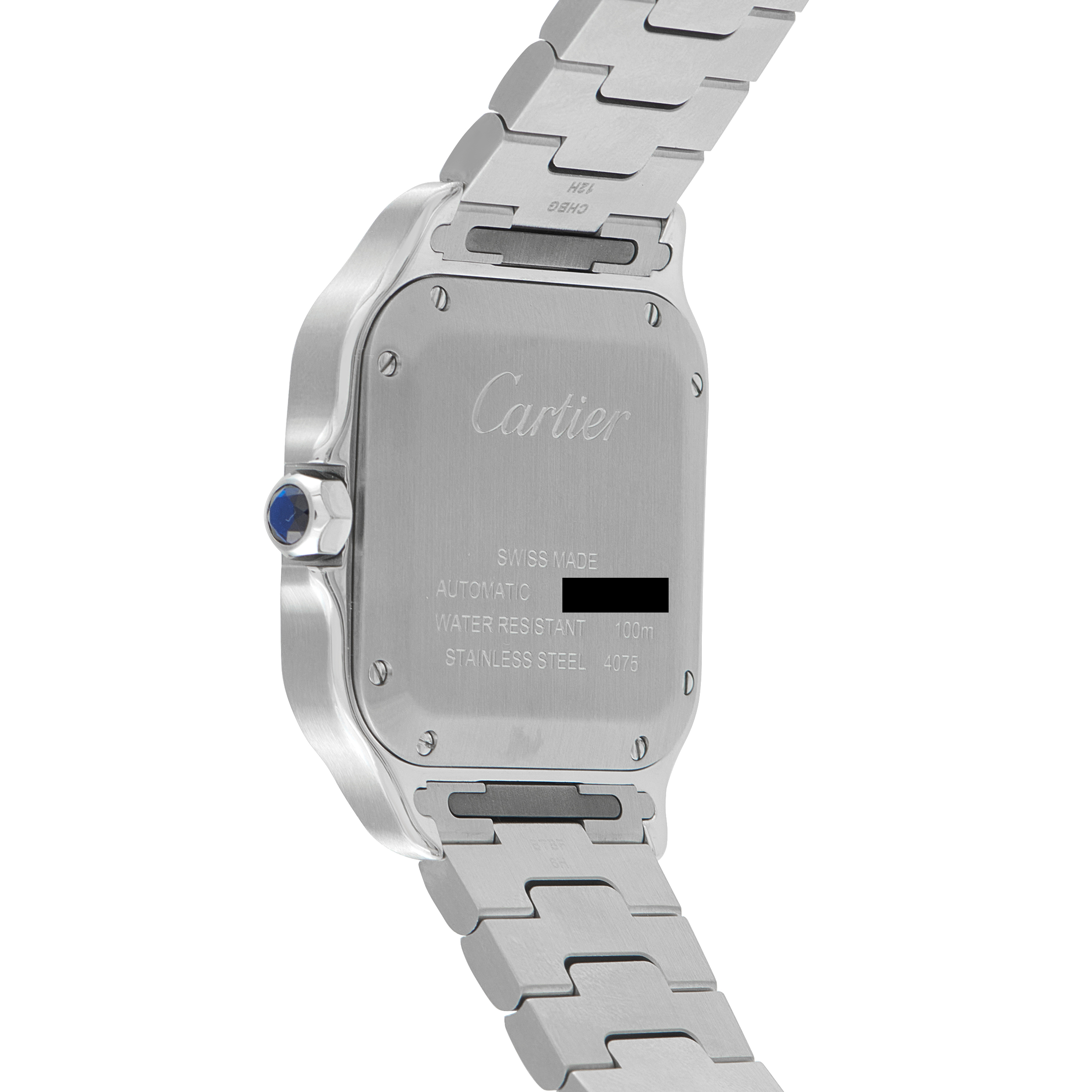 Cartier Santos Medium Model Steel Watch WSSA0029 - Image 3