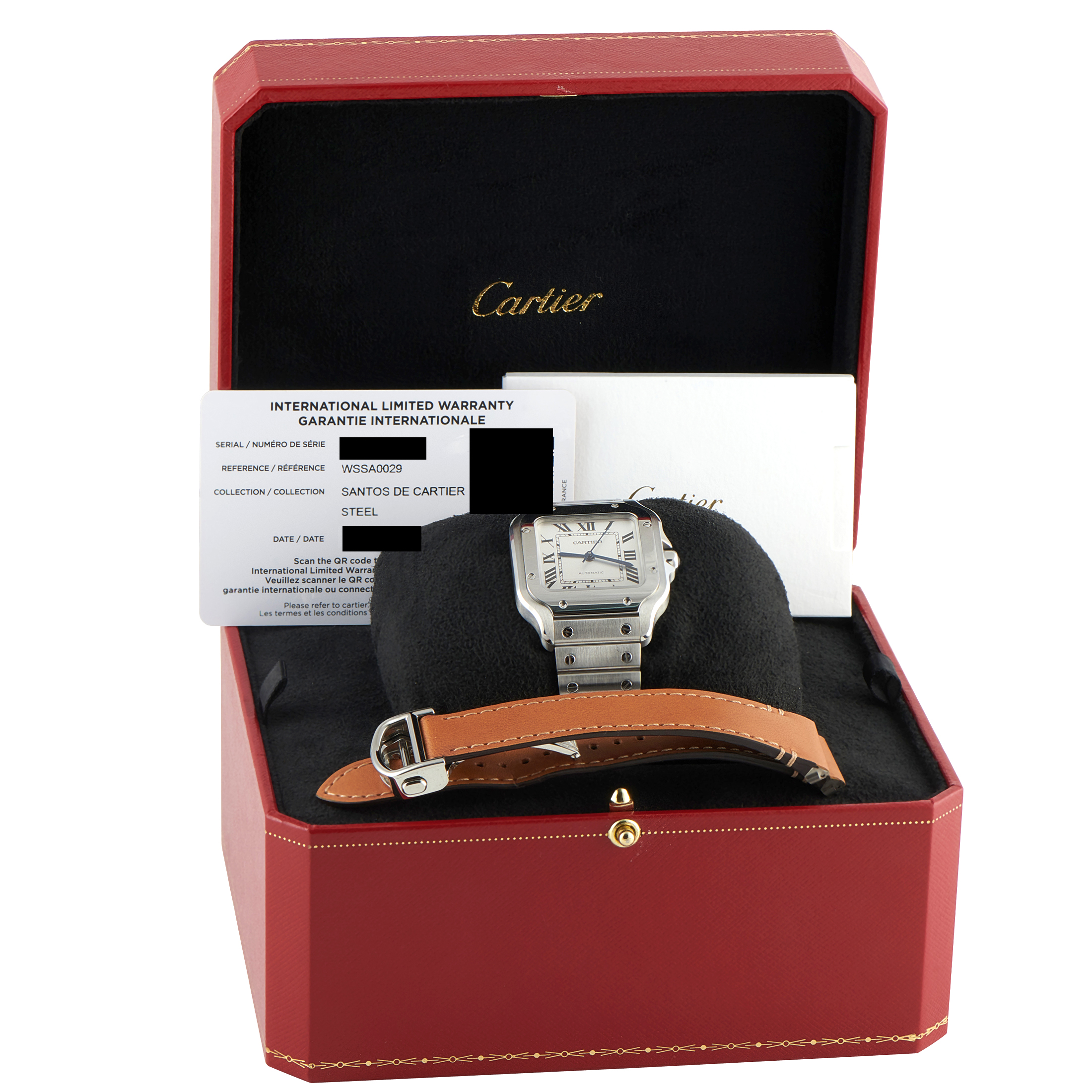 Cartier Santos Medium Model Steel Watch WSSA0029 - Image 5