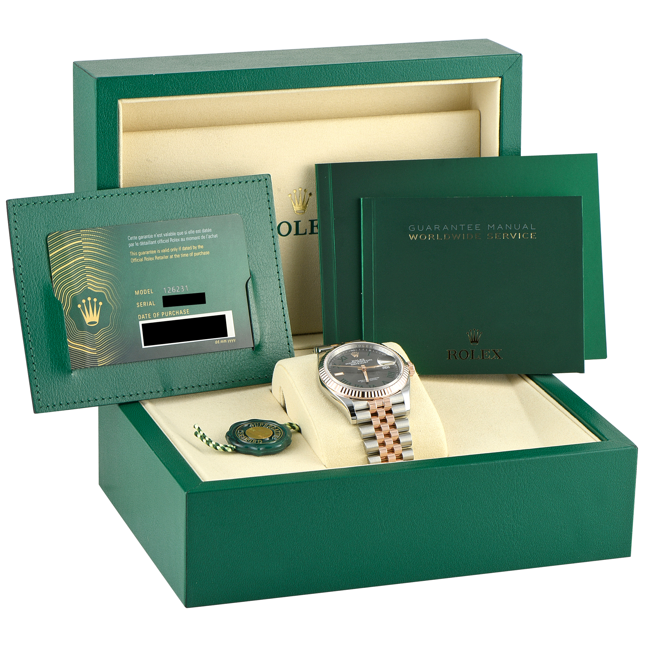 Rolex Datejust 36 Wimbledon Dial Two-Tone Jubilee Watch 126231 - Image 5