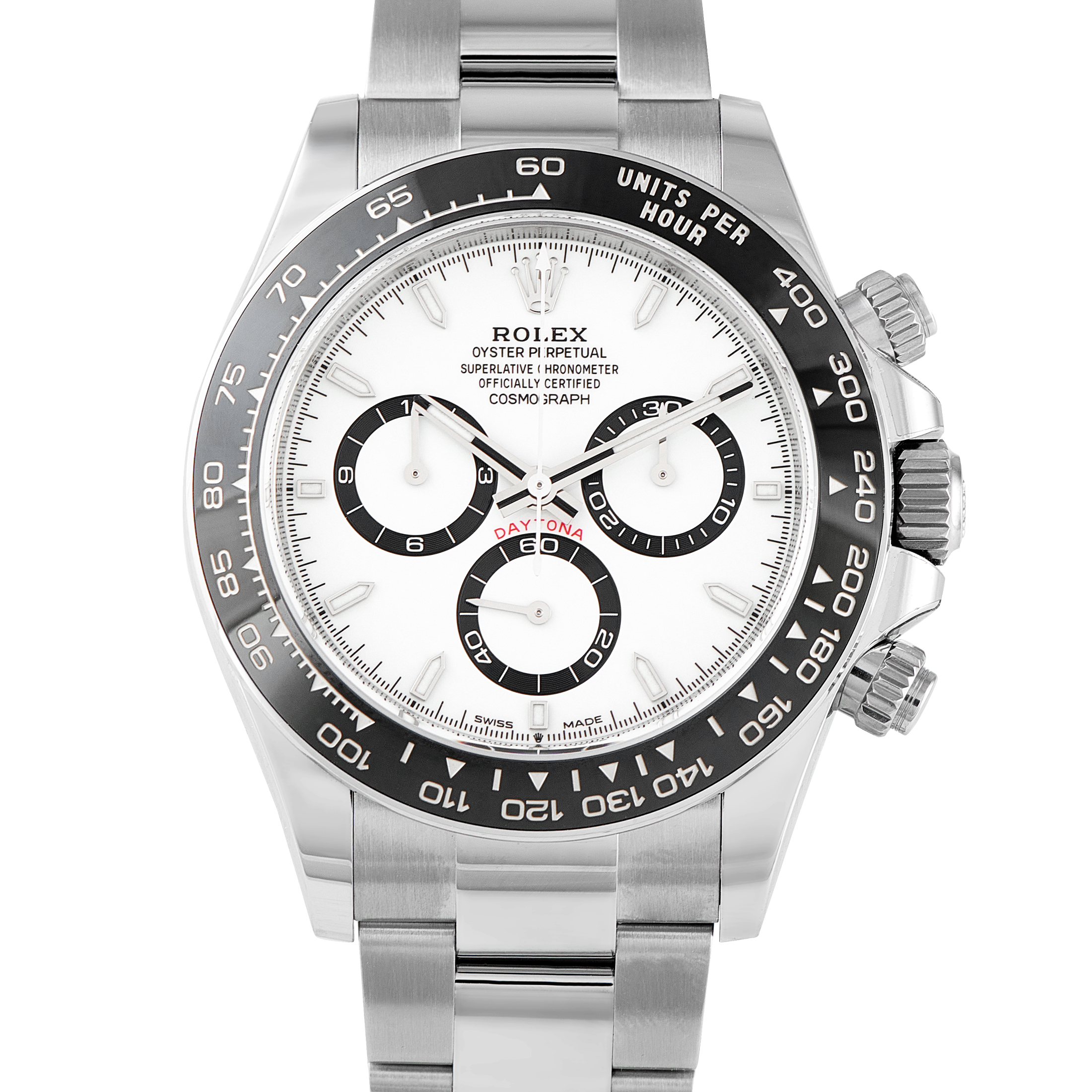 Rolex Daytona White Dial Steel Watch 126500LN