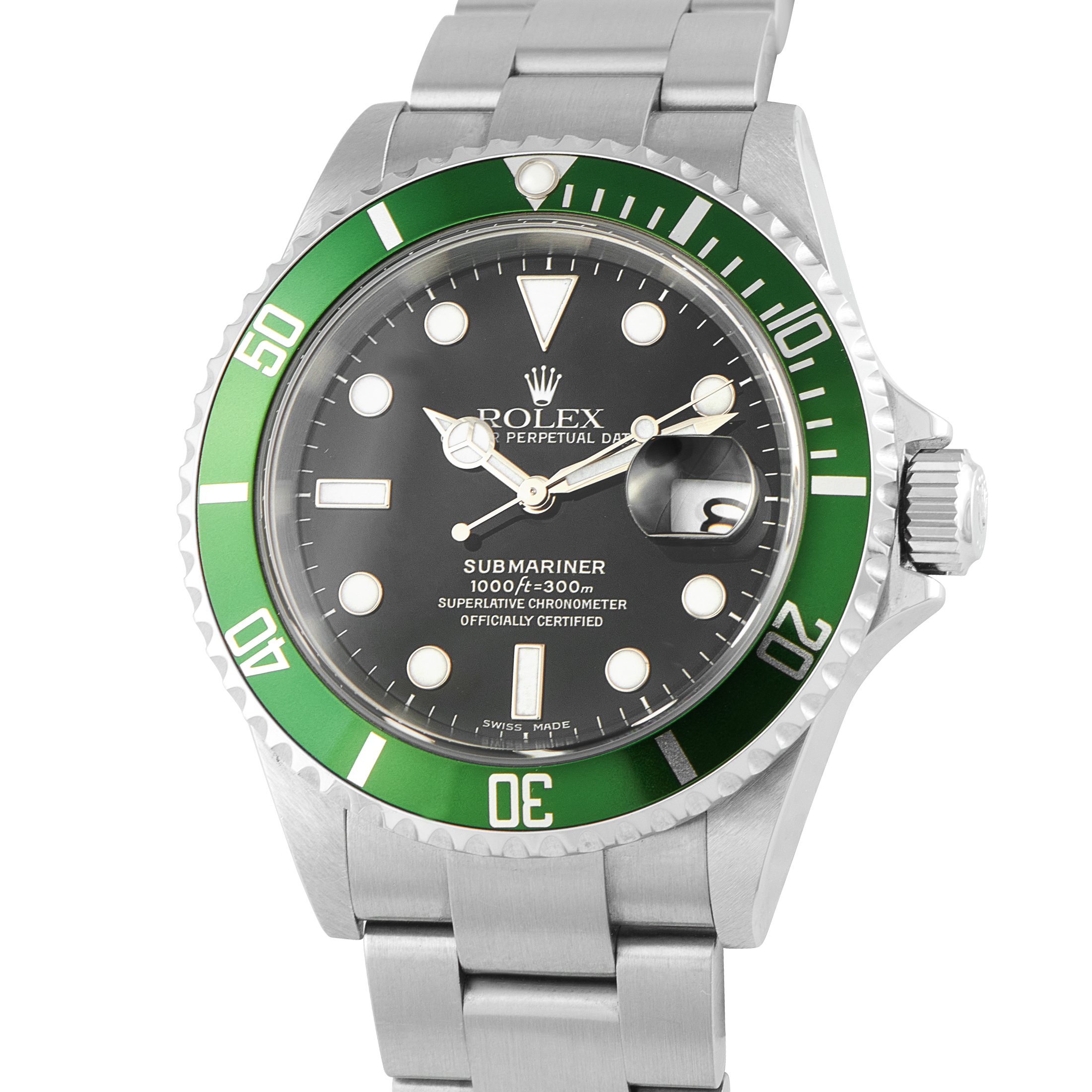 Rolex Submariner Kermit Steel Watch 16610LV - Image 2