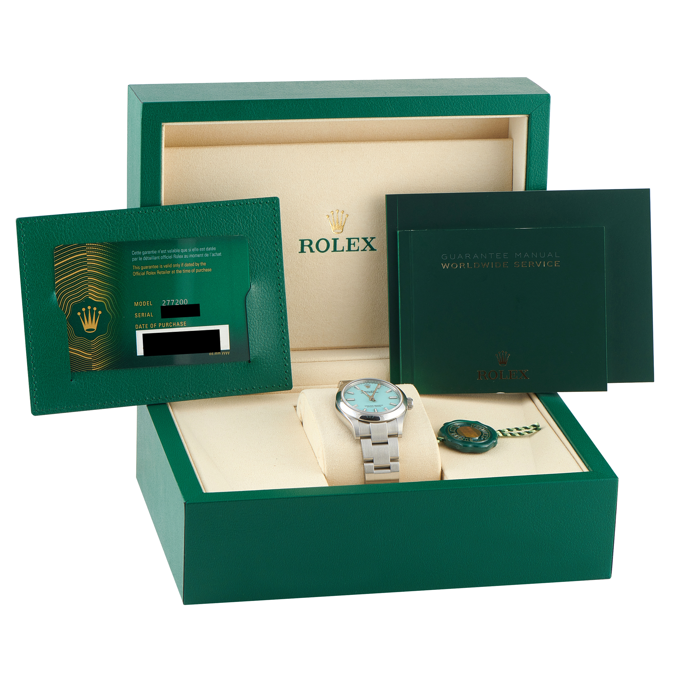 Rolex Oyster Perpetual 31 Turquoise Dial Steel Watch 277200 - Image 5
