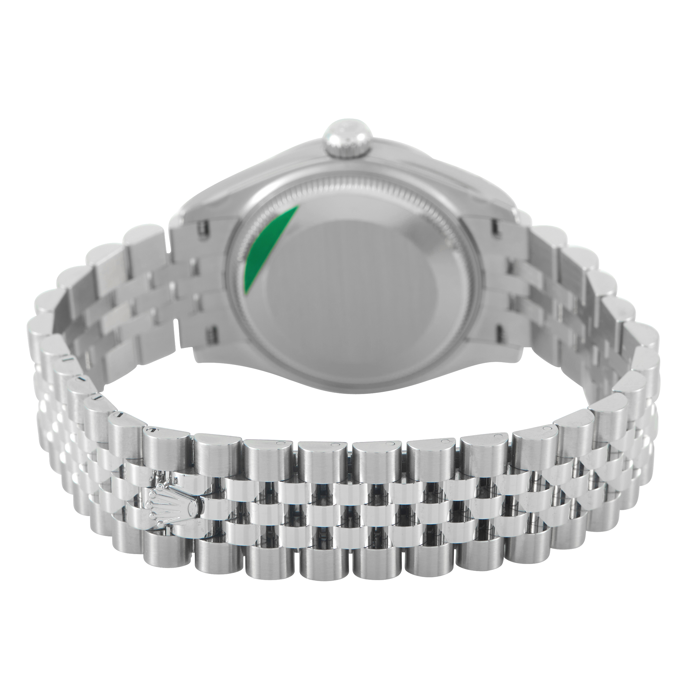 Rolex Datejust 31 Diamond-Set Blue Floral Dial Steel and White Gold Jubilee Watch 278274 - Image 4